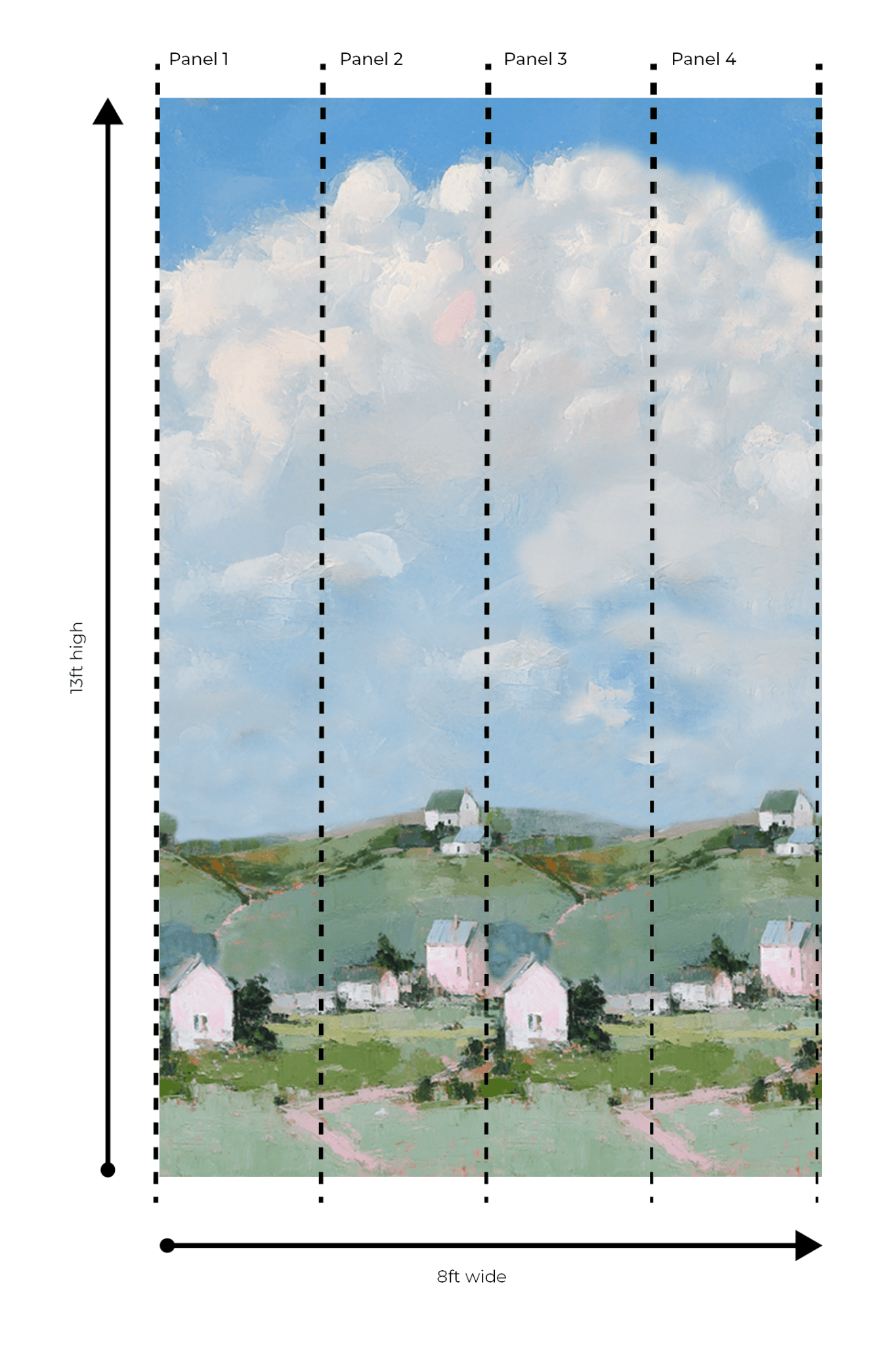 Countryside - Wall Mural - Lemon Park