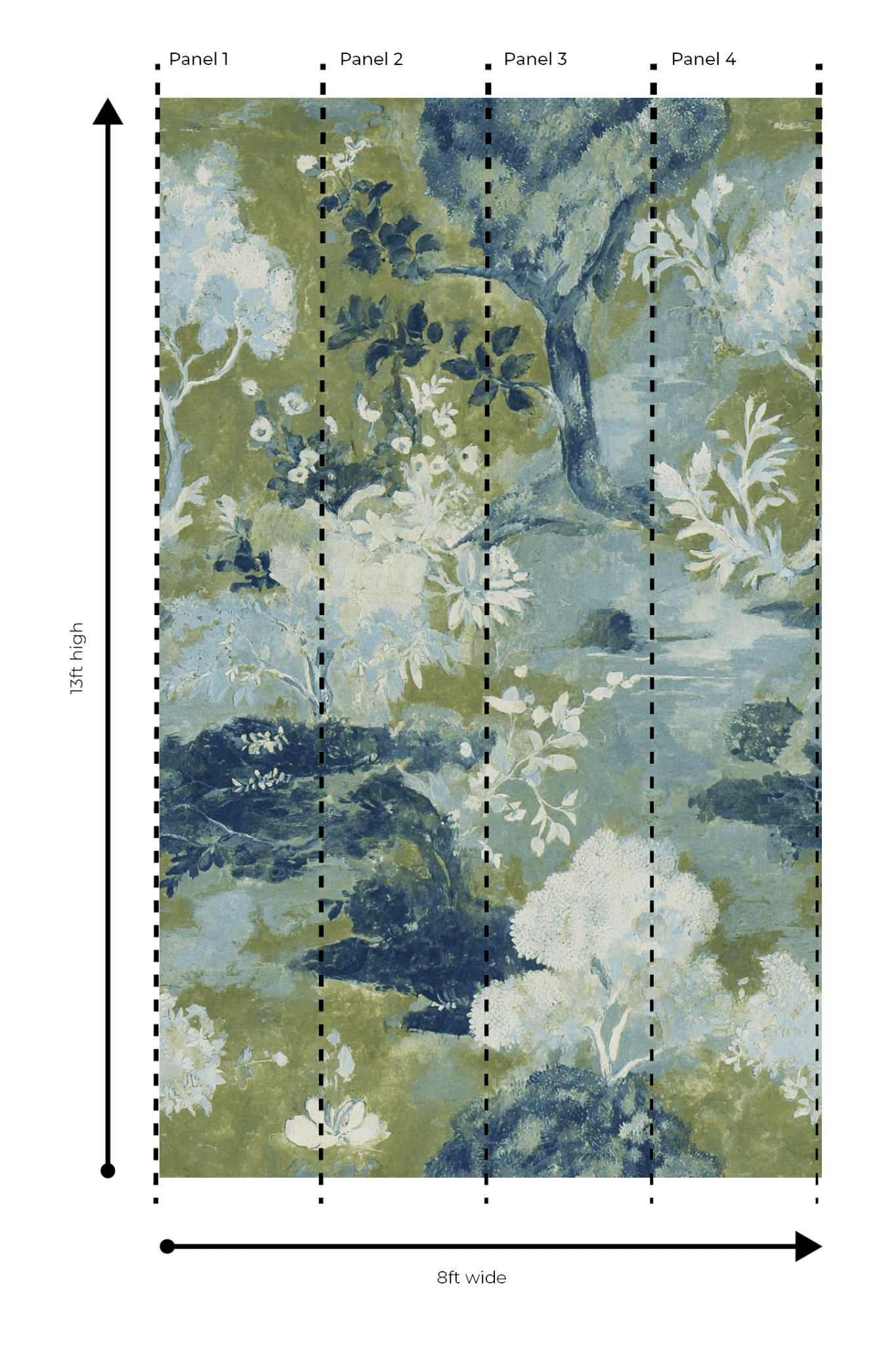 Courtland Chinoiserie - Wall Mural - Lemon Park