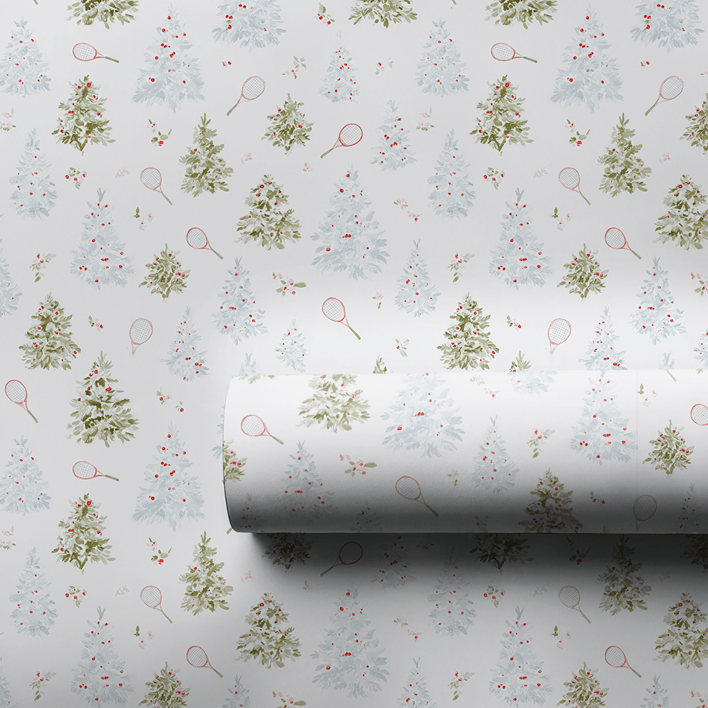 Courtside Christmas - Wrapping Paper - Lemon Park