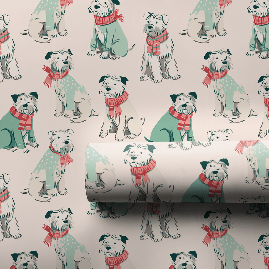 Cozy Pup - Wrapping Paper - Lemon Park