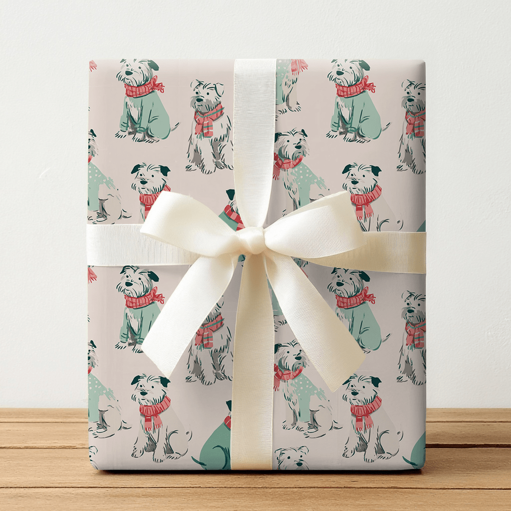 Cozy Pup - Wrapping Paper - Lemon Park