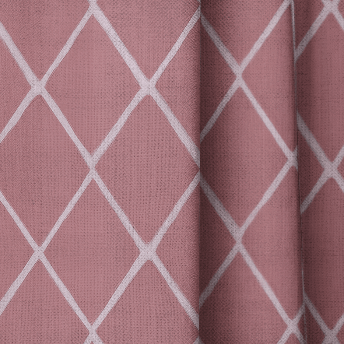 Cranberry Crisscross - Drapery - Lemon Park