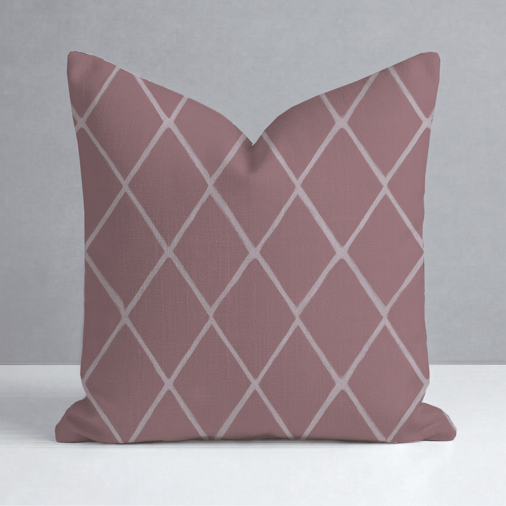Cranberry Crisscross Throw Pillow - Lemon Park