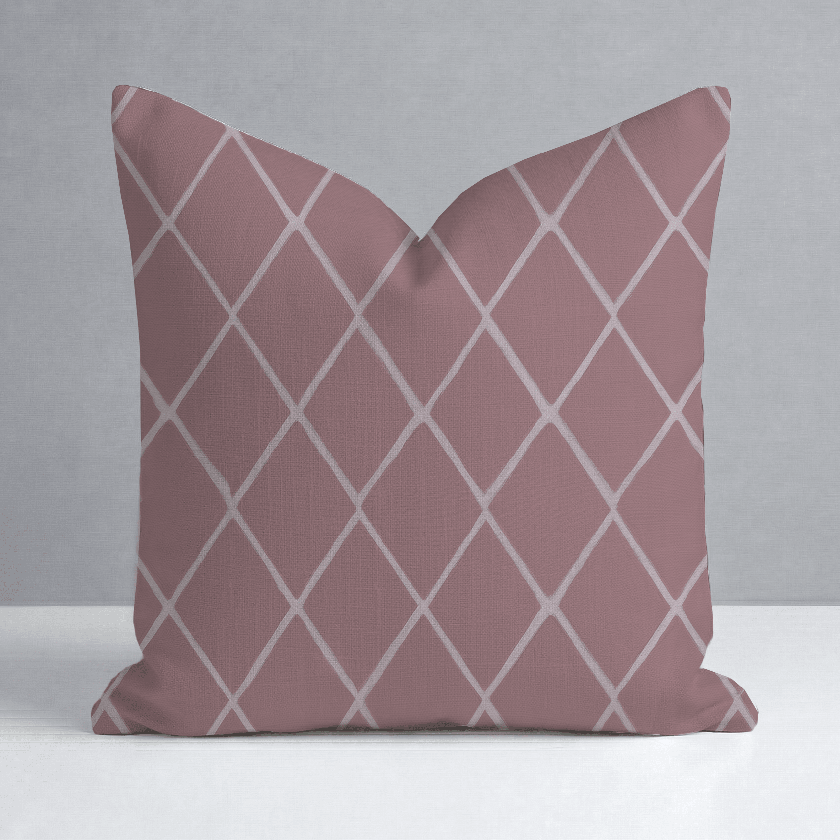 Cranberry Crisscross Throw Pillow - Lemon Park