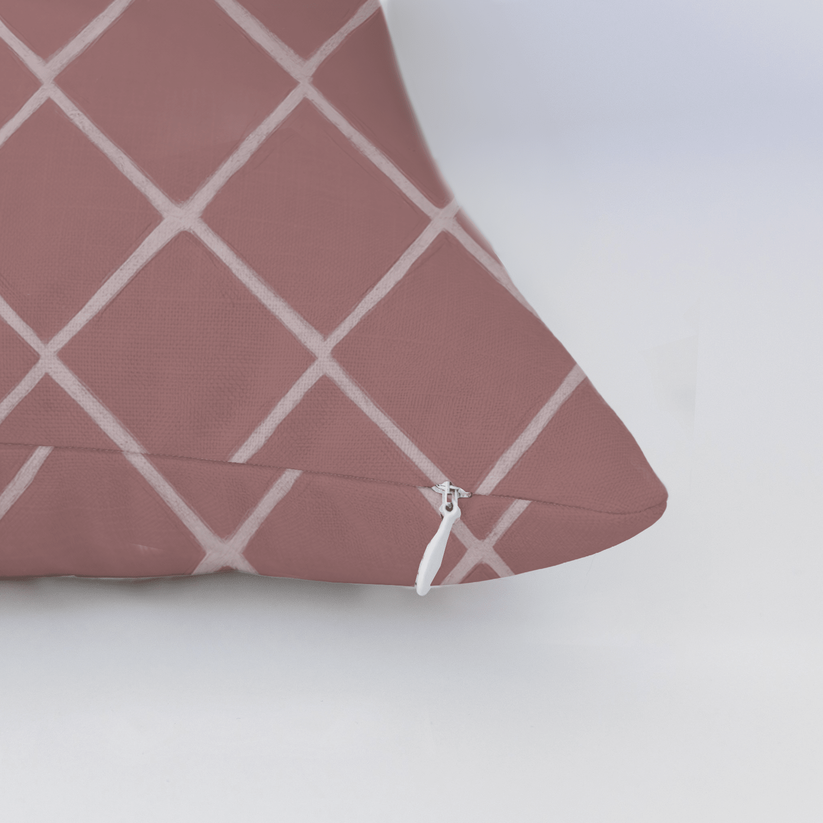 Cranberry Crisscross Throw Pillow - Lemon Park