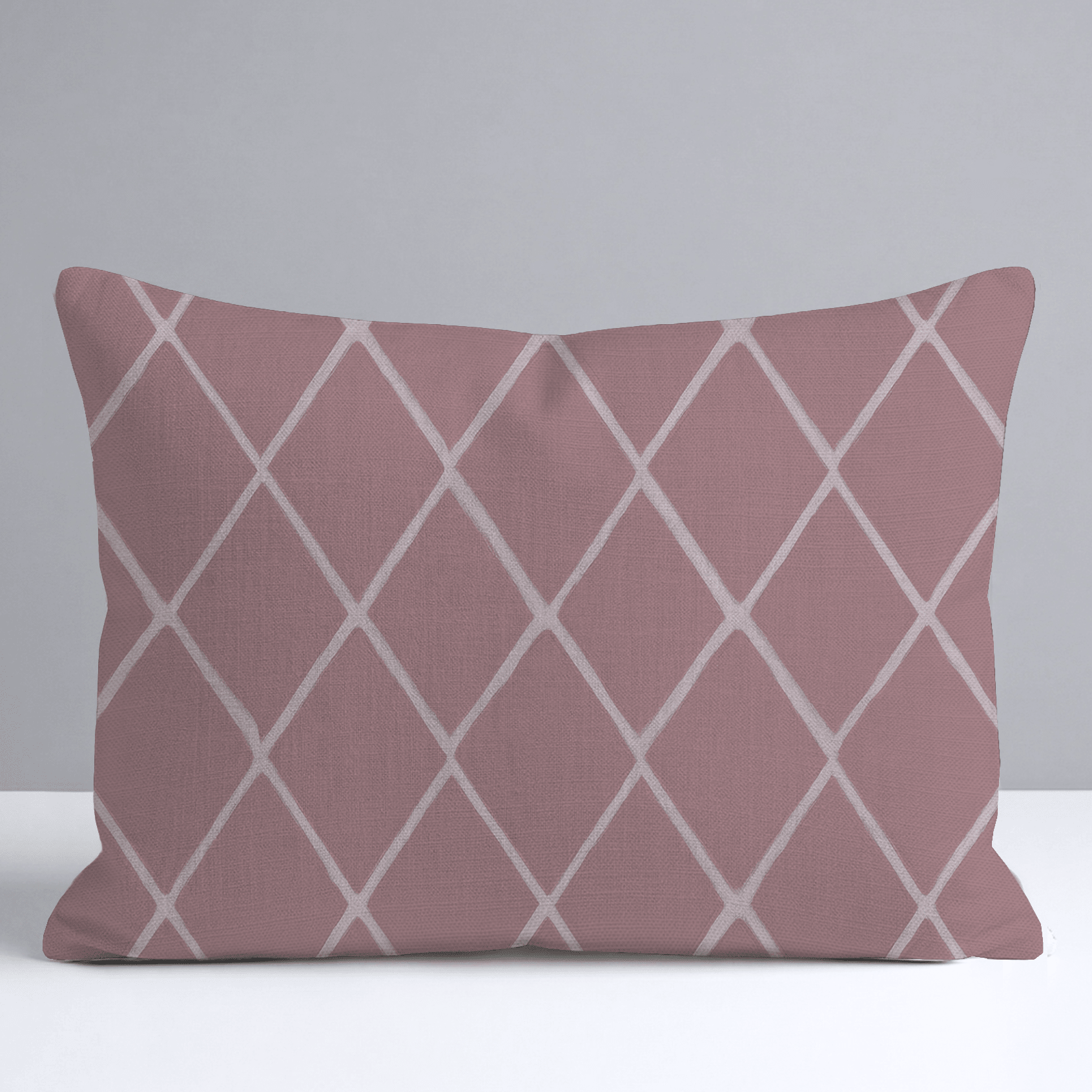 Cranberry Crisscross Throw Pillow - Lemon Park