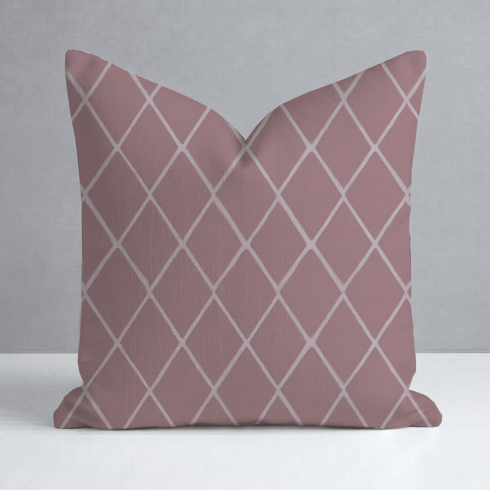 Cranberry Crisscross Throw Pillow - Lemon Park
