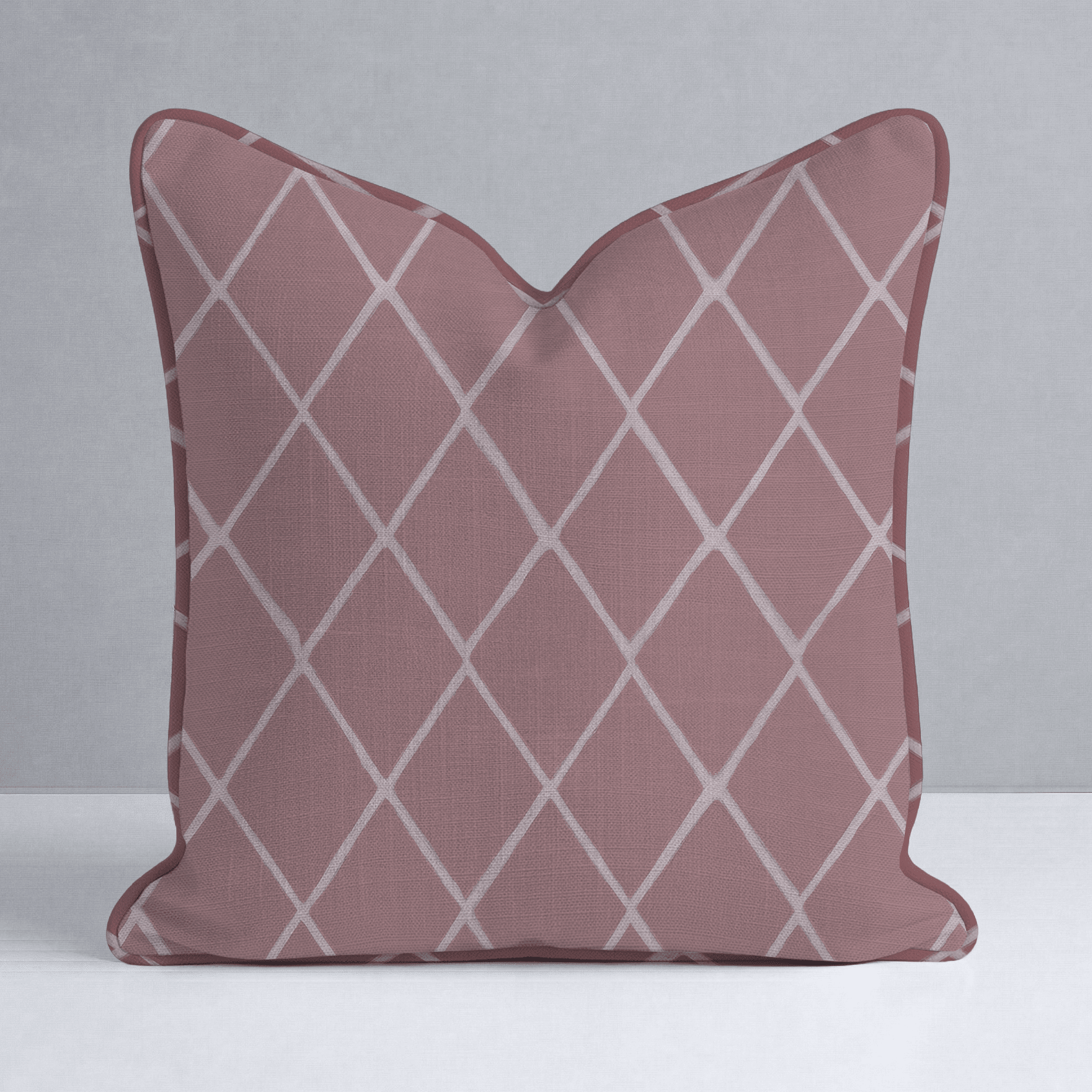 Cranberry Crisscross Throw Pillow - Lemon Park