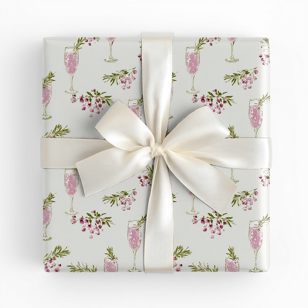 Cranberry Fizz - Wrapping Paper - Lemon Park