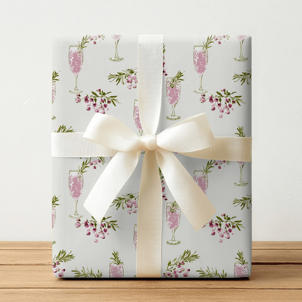 Cranberry Fizz - Wrapping Paper - Lemon Park