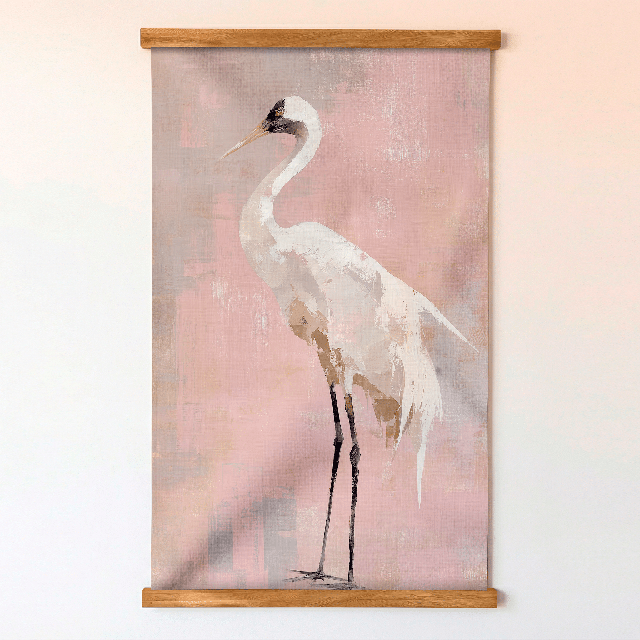 Crane Portrait - Tapestry - Lemon Park