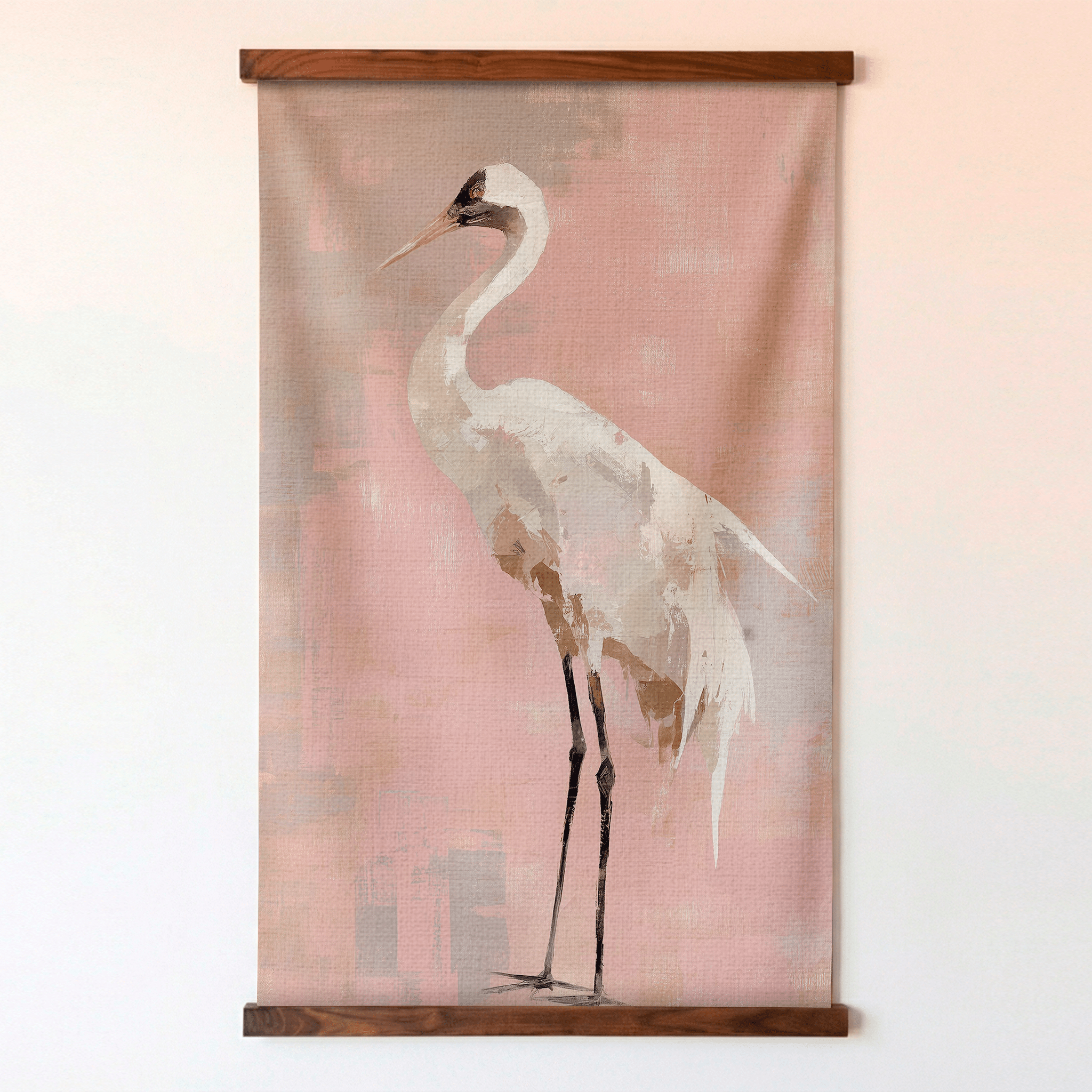 Crane Portrait - Tapestry - Lemon Park