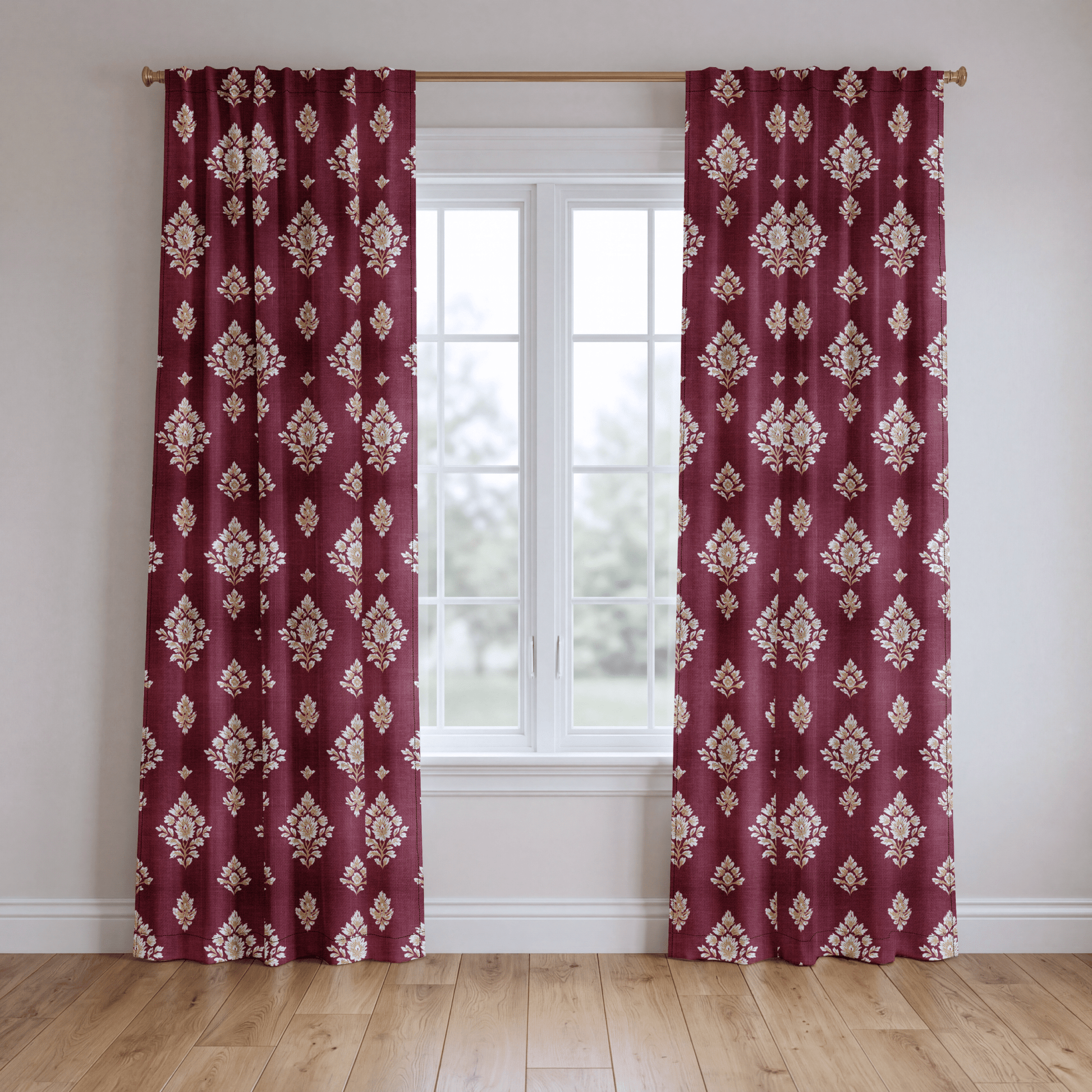 Crimson Crest - Drapery - Lemon Park