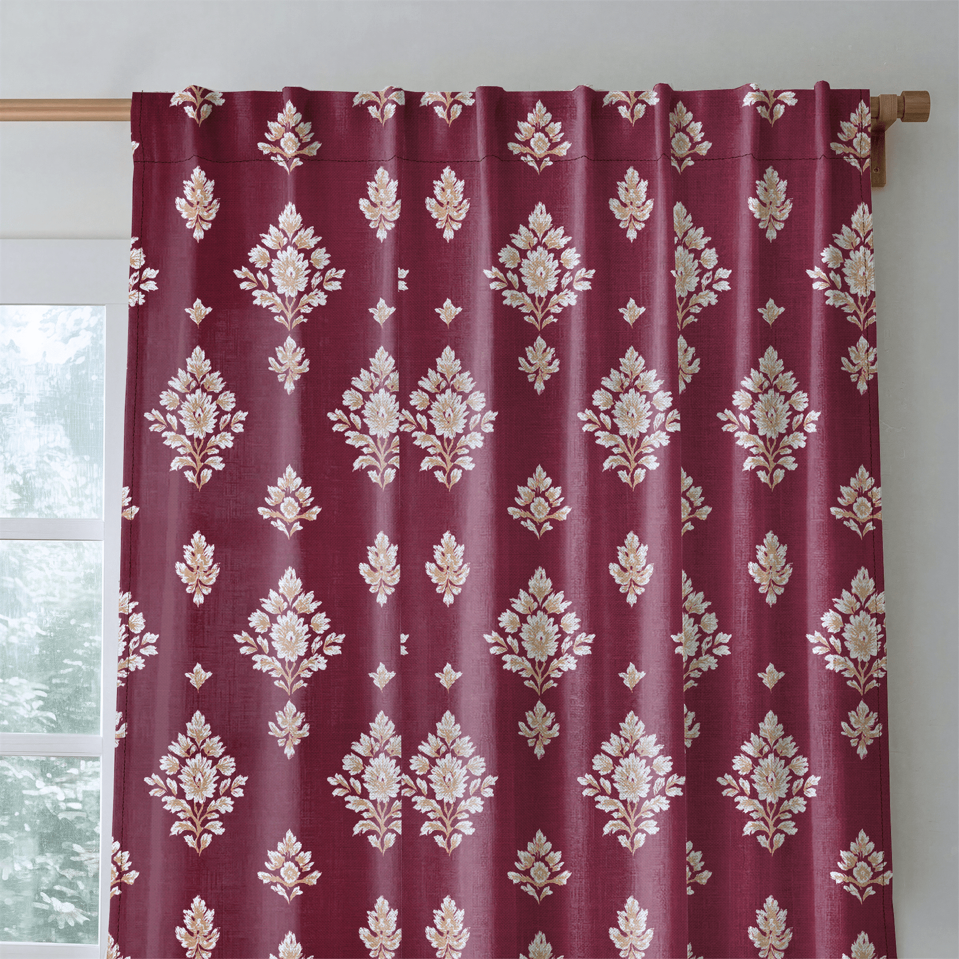 Crimson Crest - Drapery - Lemon Park