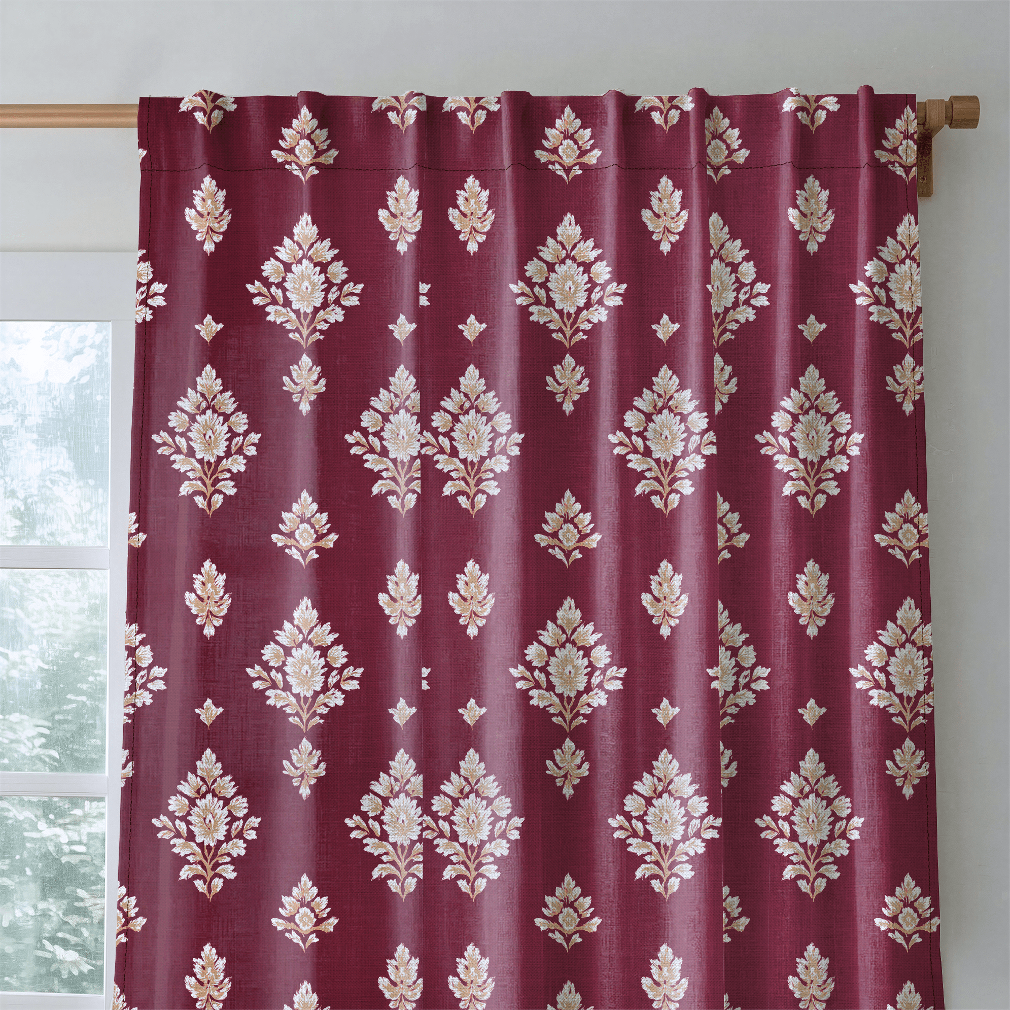 Crimson Crest - Drapery - Lemon Park