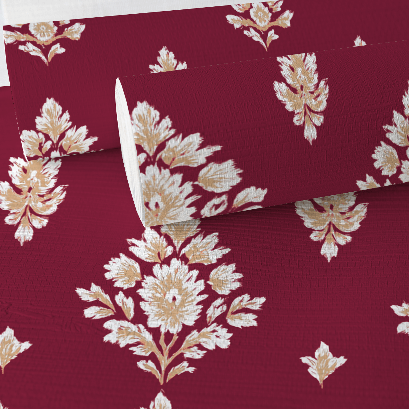Crimson Crest Faux Grasscloth Wallpaper - Lemon Park