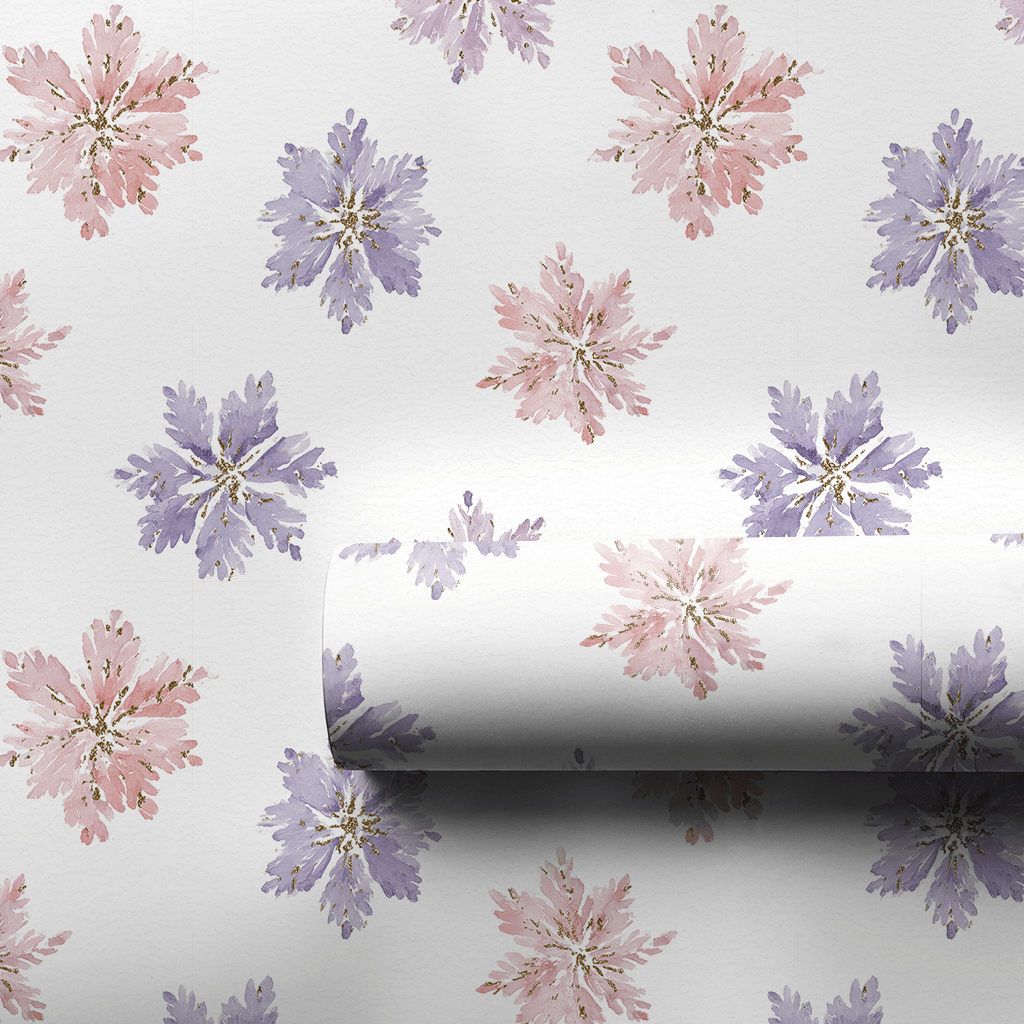Crystal Snowfall - Wrapping Paper - Lemon Park