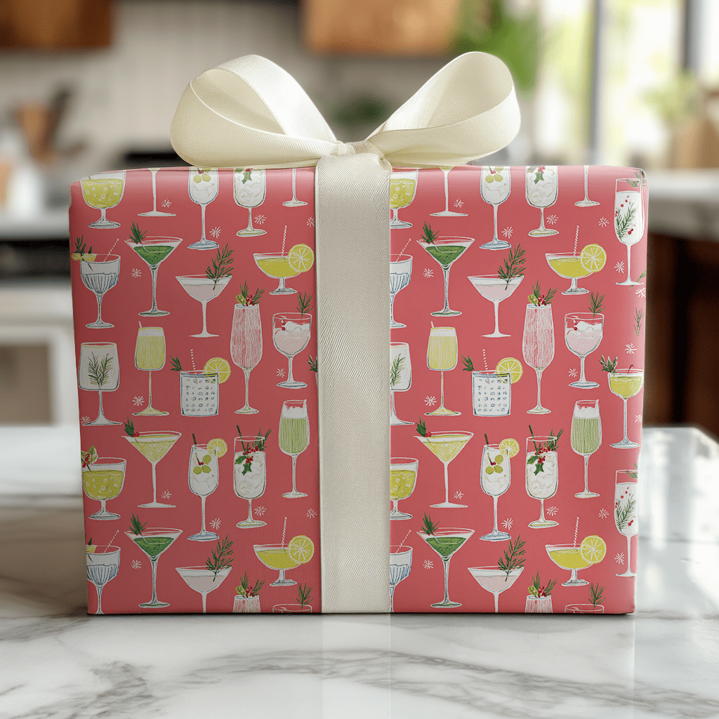 Cups of Cheer - Wrapping Paper - Lemon Park