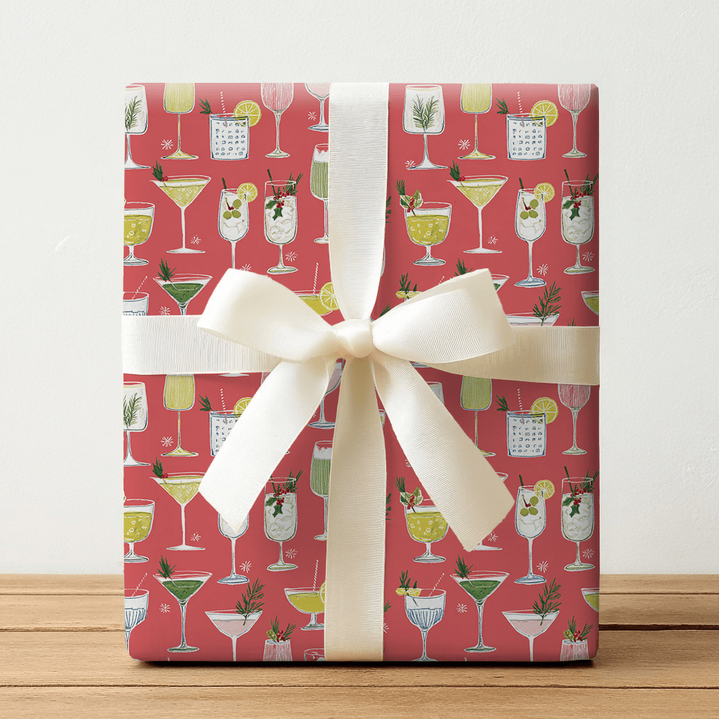 Cups of Cheer - Wrapping Paper - Lemon Park