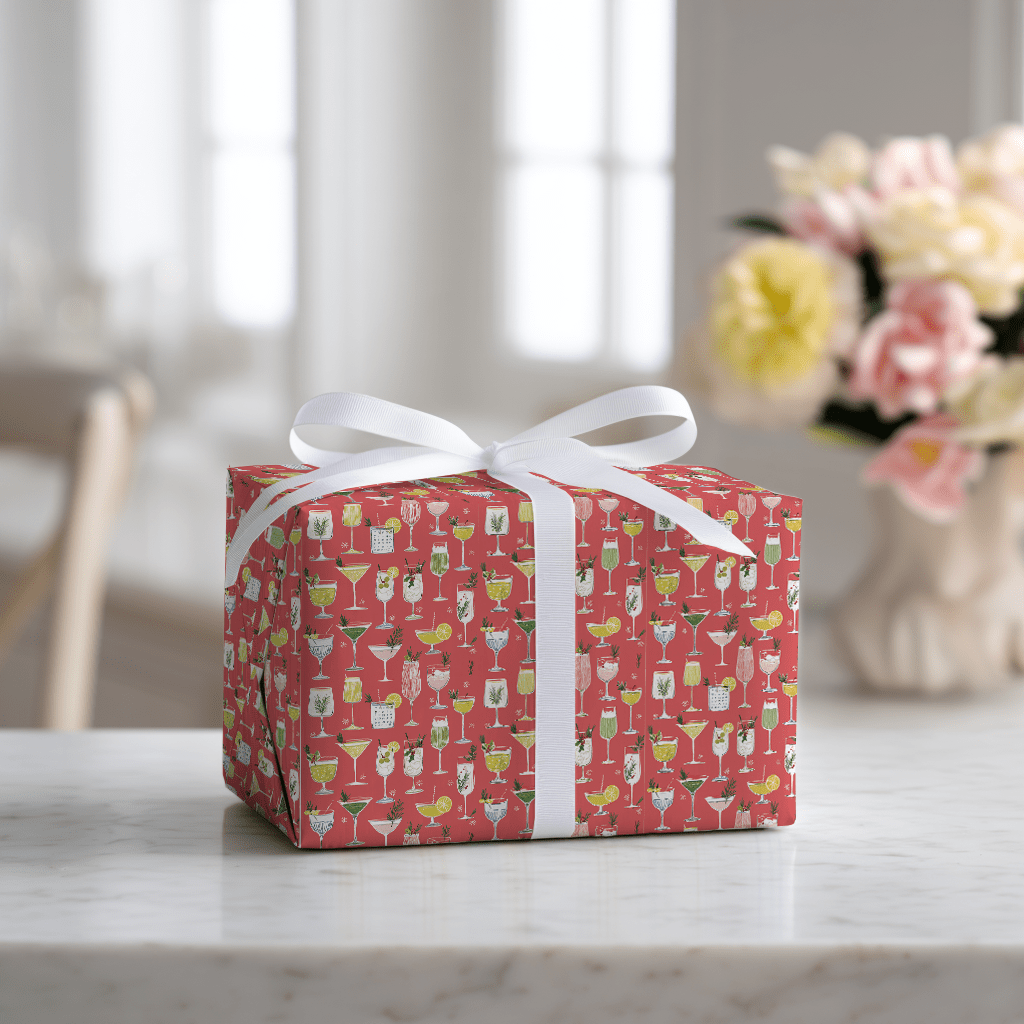 Cups of Cheer - Wrapping Paper - Lemon Park