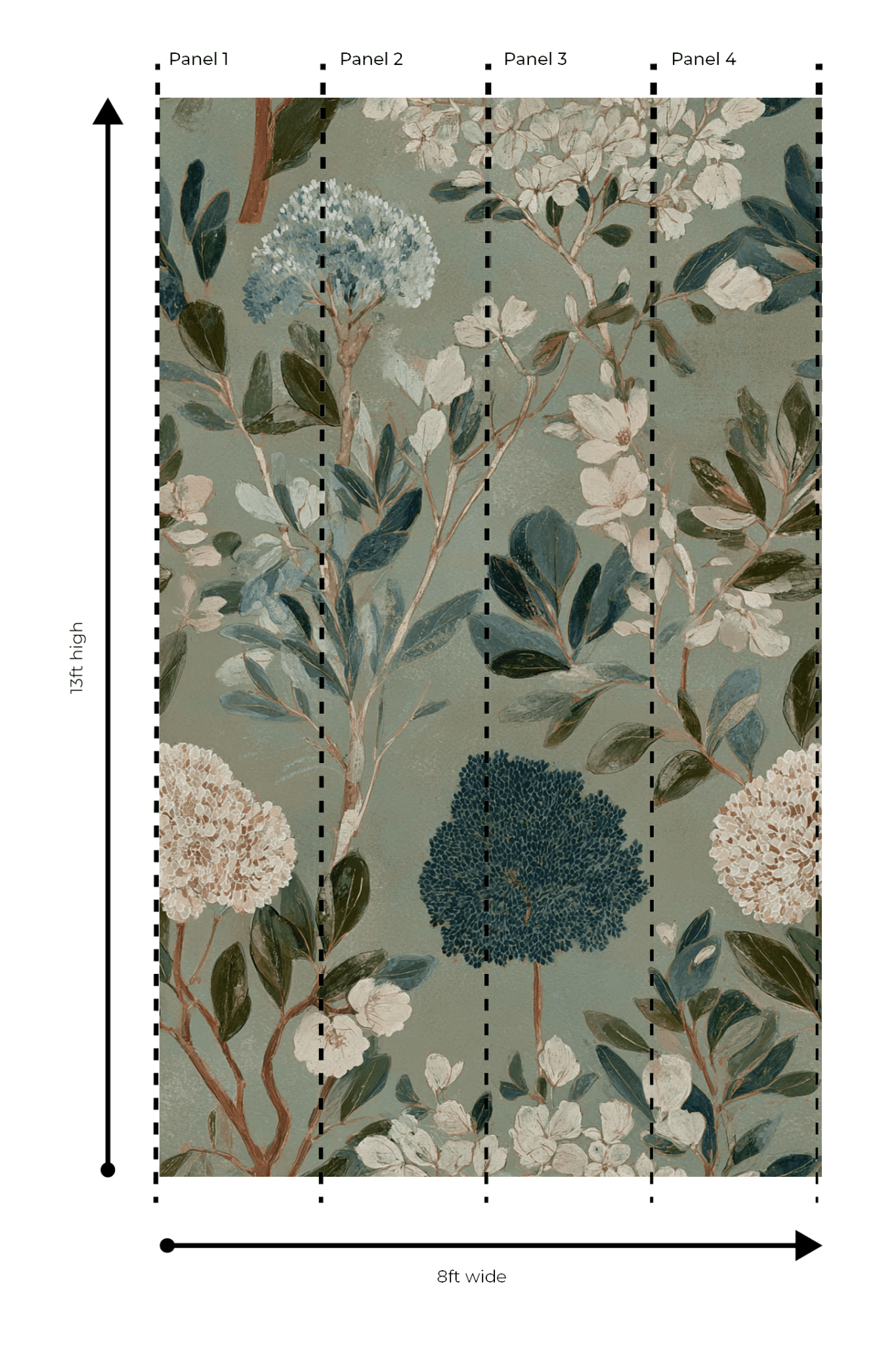 Curated Bouquet - Wall Mural - Lemon Park