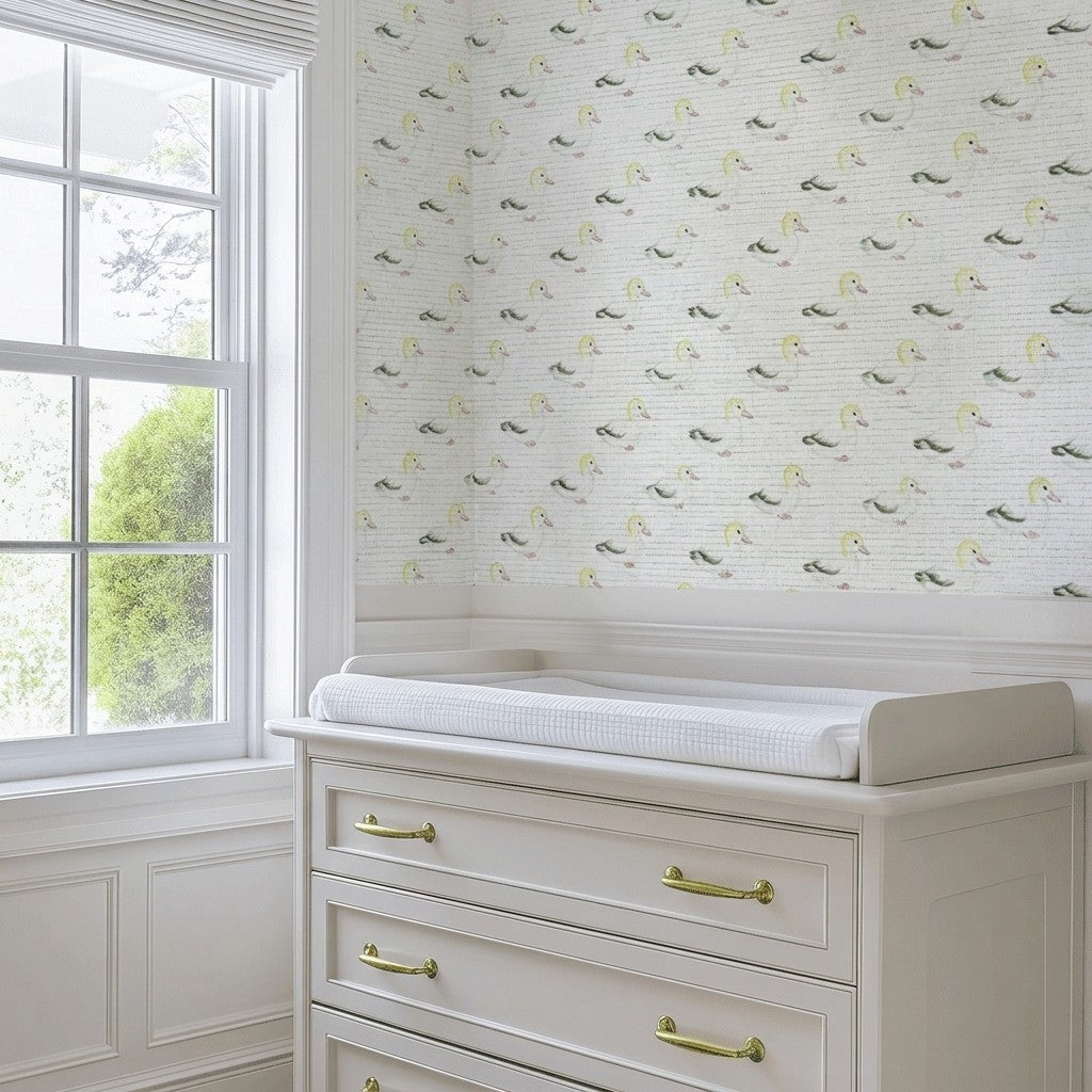Mallards Faux Grasscloth Wallpaper