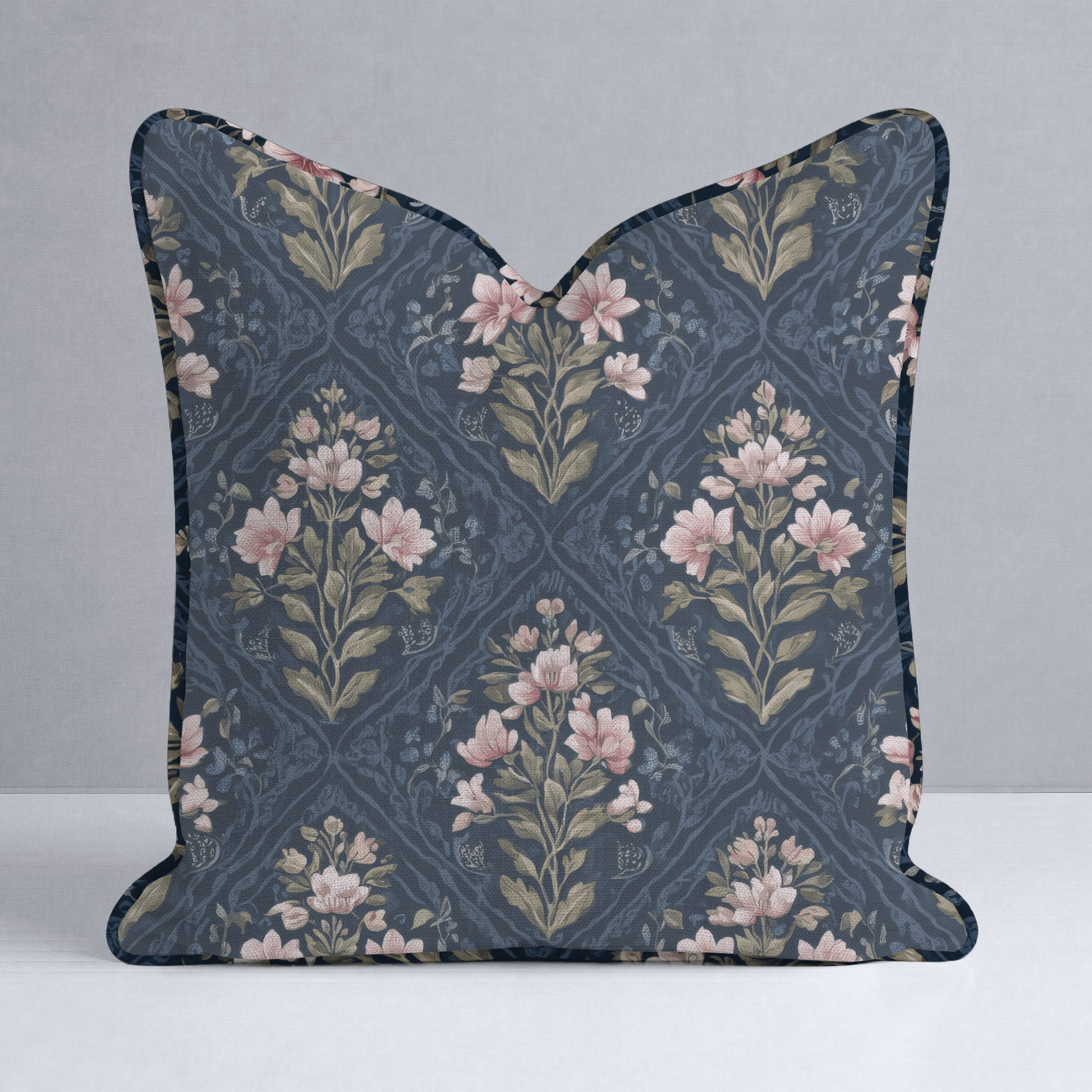 Dahlia Court Throw Pillow - Lemon Park