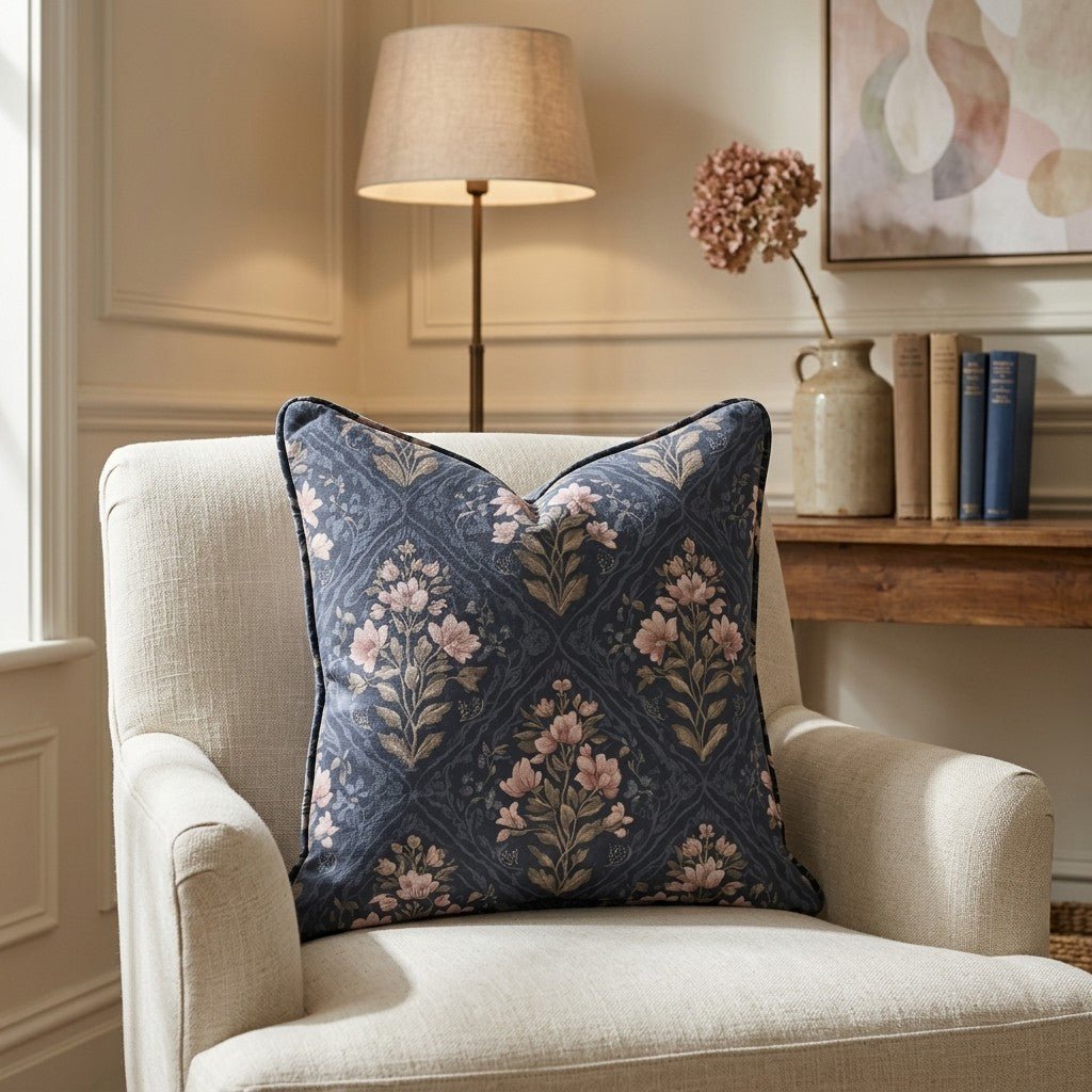 Dahlia Court Throw Pillow - Lemon Park