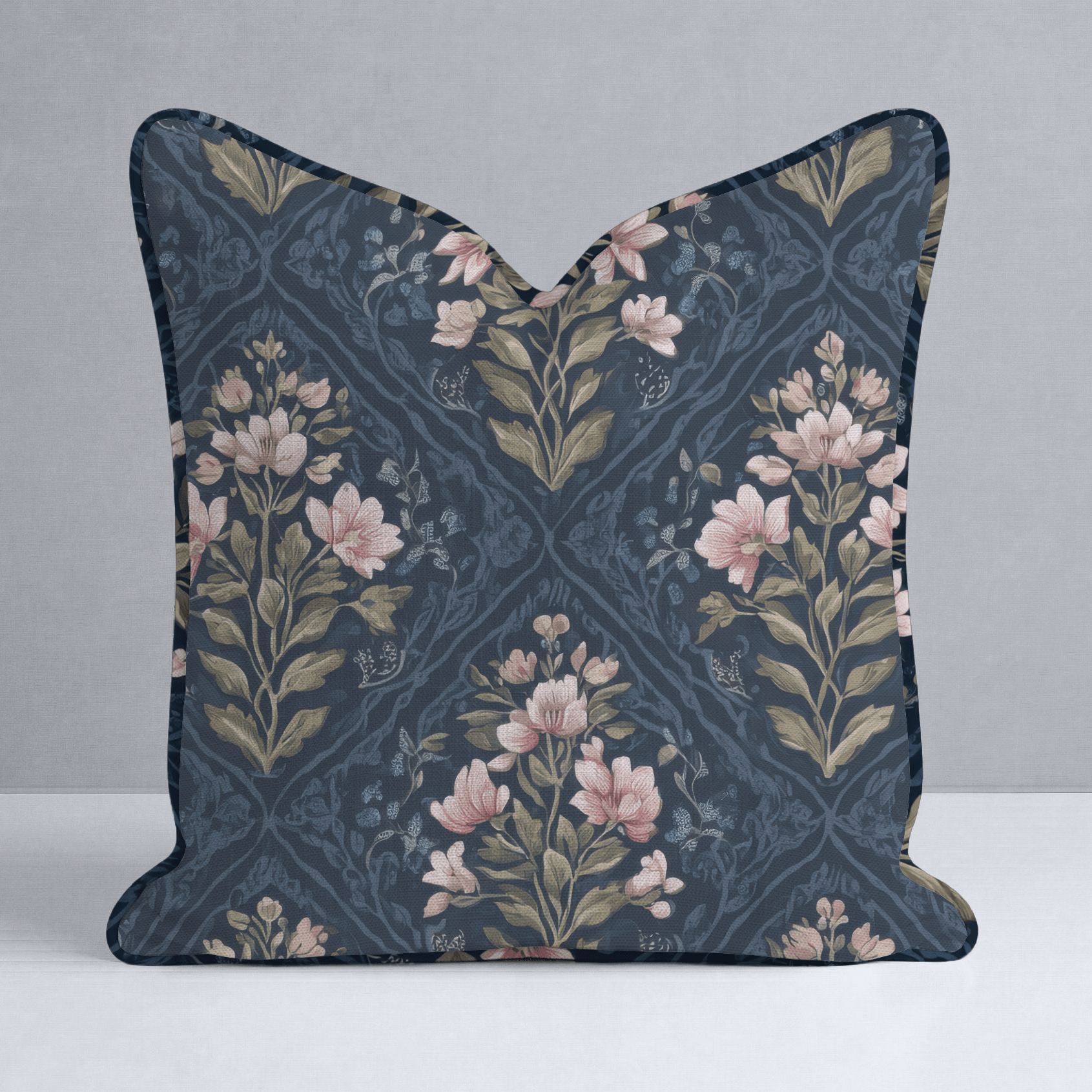Dahlia Court Throw Pillow - Lemon Park