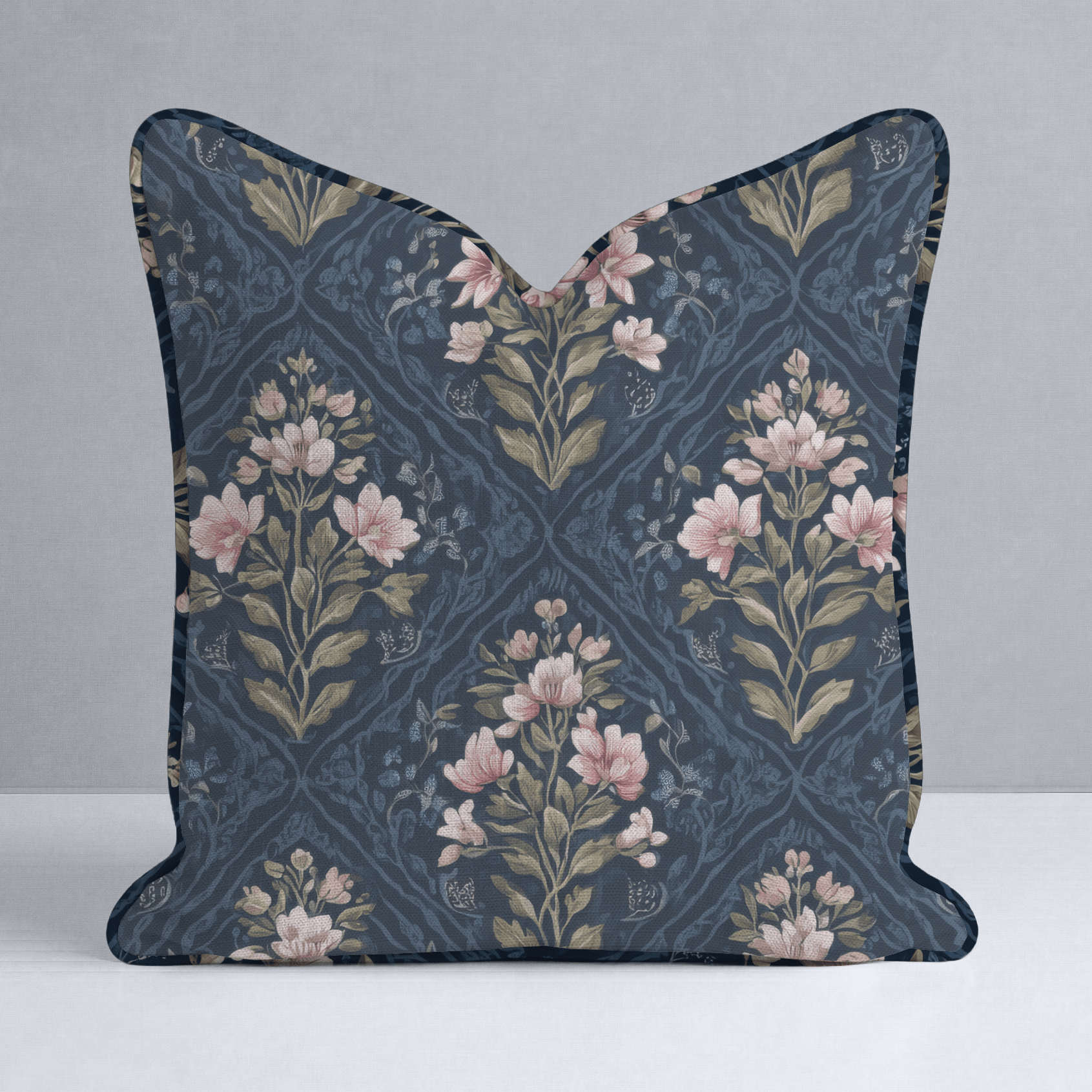 Dahlia Court Throw Pillow - Lemon Park