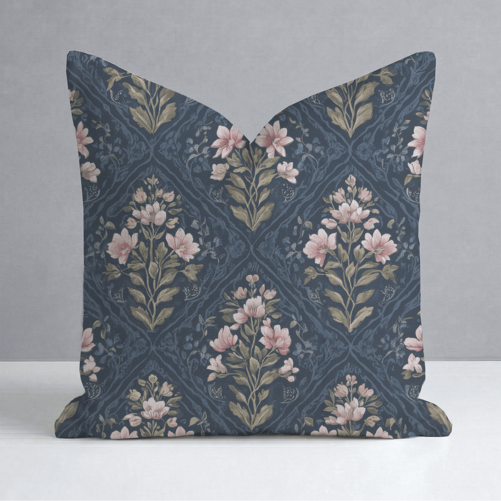 Dahlia Court Throw Pillow - Lemon Park