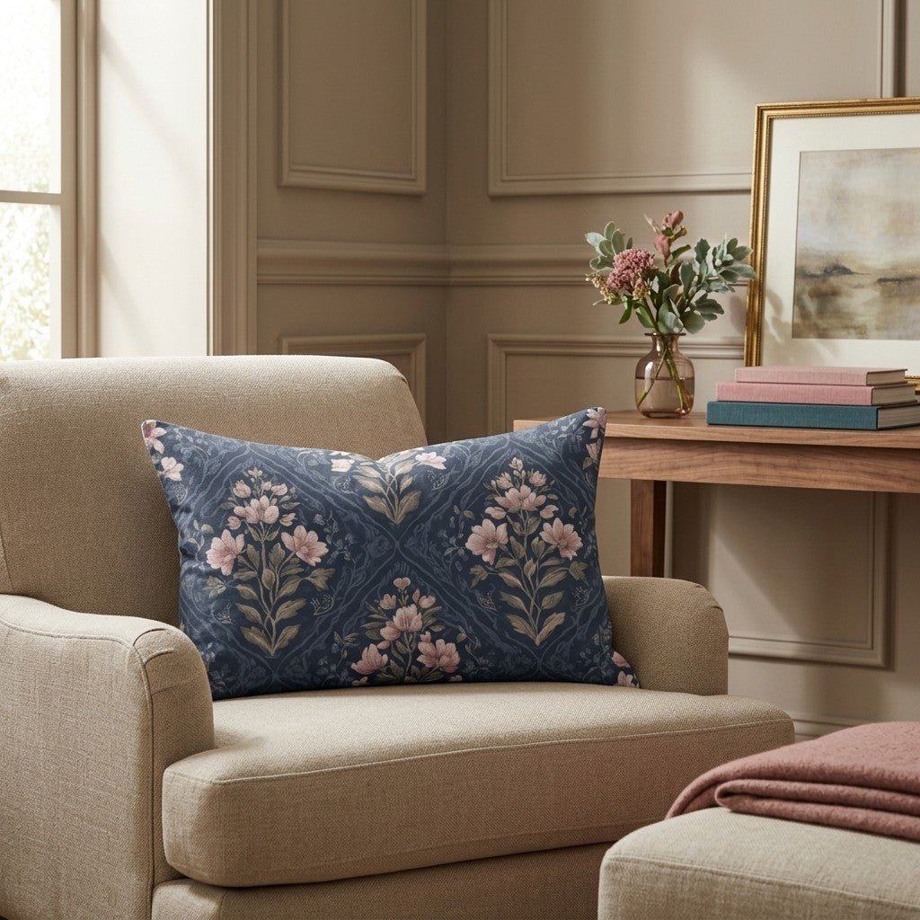 Dahlia Court Throw Pillow - Lemon Park