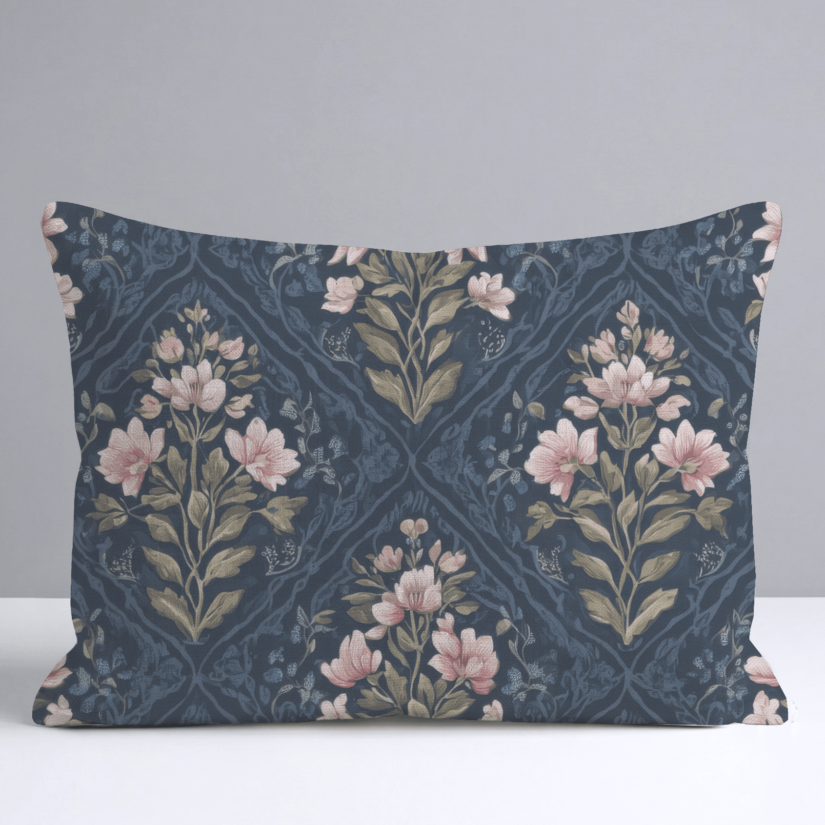Dahlia Court Throw Pillow - Lemon Park