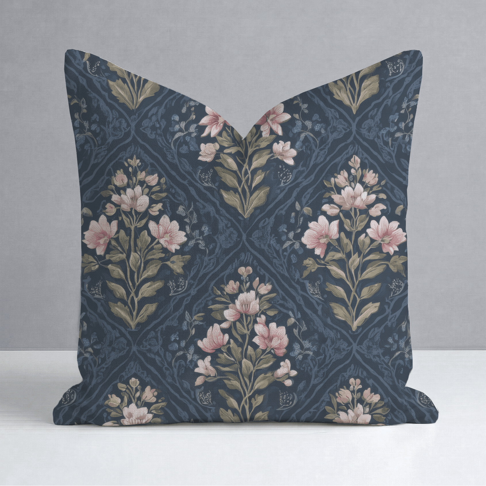 Dahlia Court Throw Pillow - Lemon Park