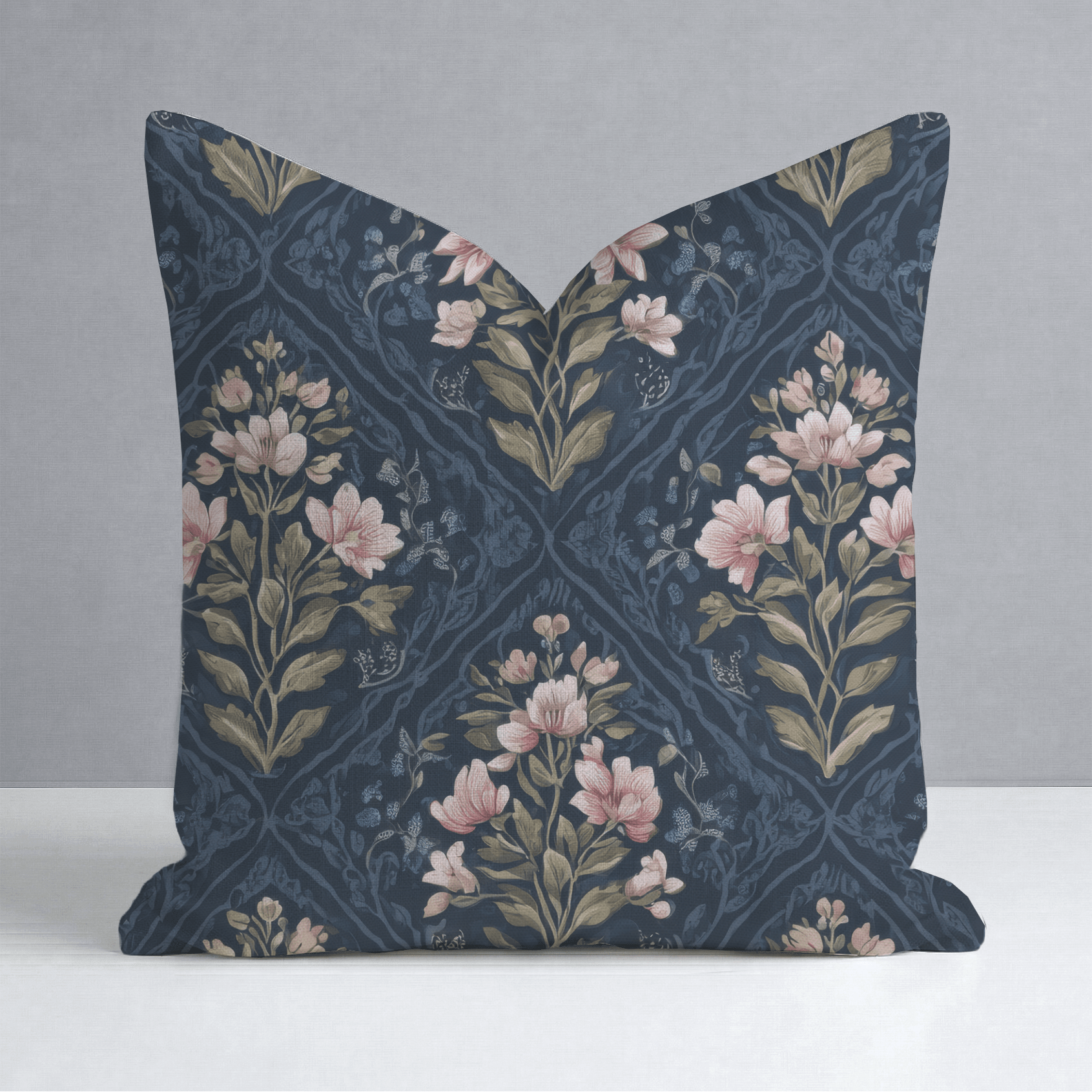Dahlia Court Throw Pillow - Lemon Park
