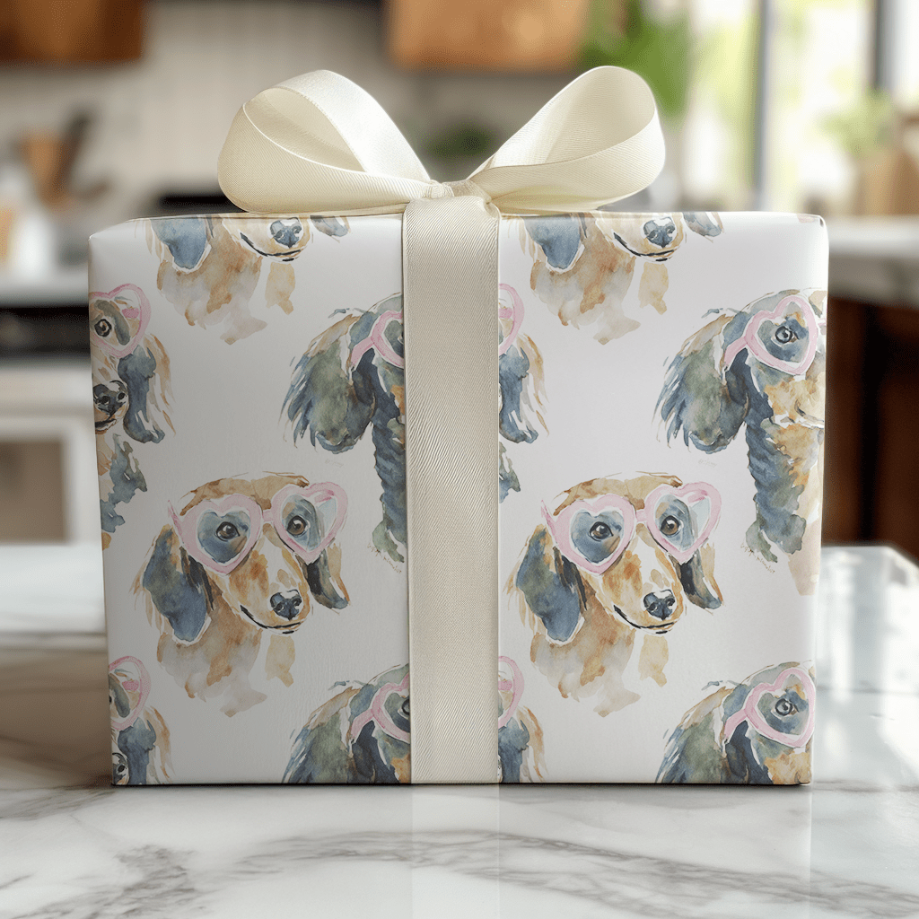 Daisy Dachshund - Wrapping Paper - Lemon Park