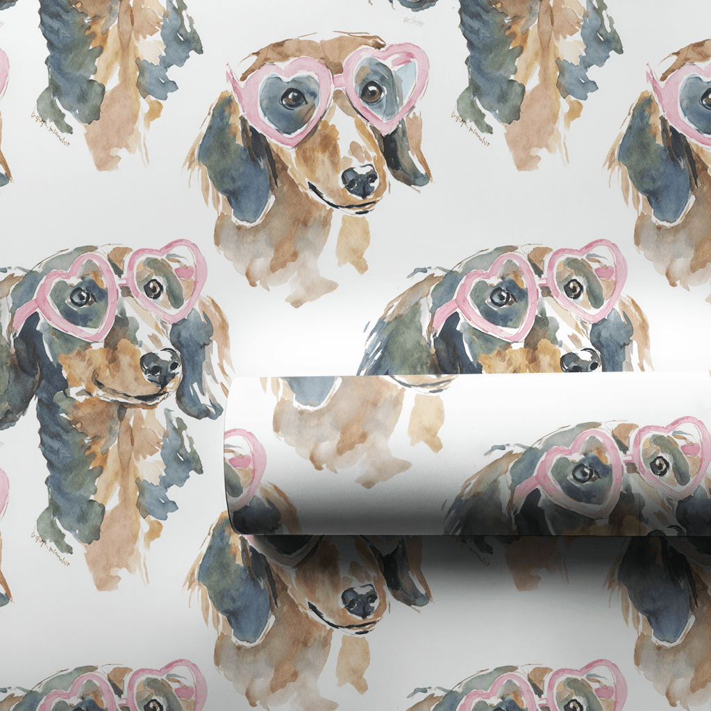 Daisy Dachshund - Wrapping Paper - Lemon Park