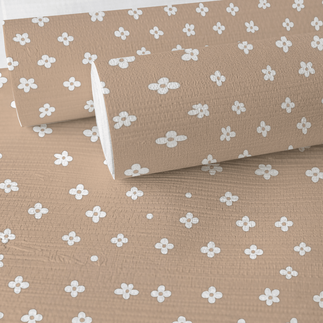 Daisy Dot Faux Grasscloth Wallpaper - Lemon Park