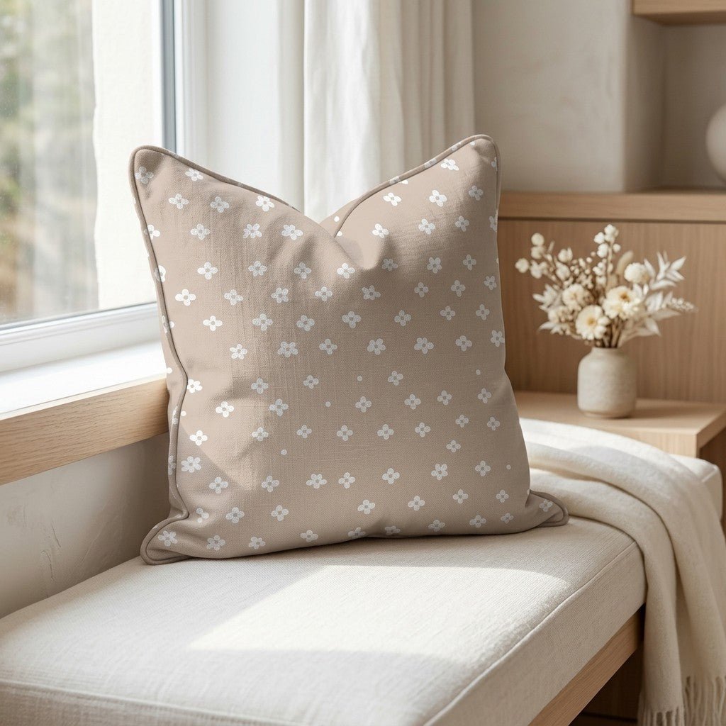 Daisy Dot Throw Pillow - Lemon Park