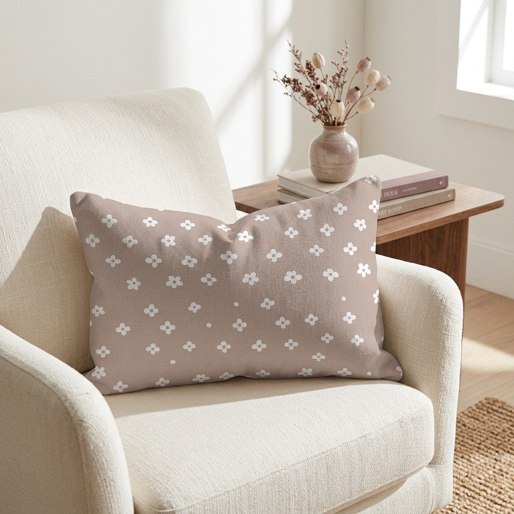 Daisy Dot Throw Pillow - Lemon Park