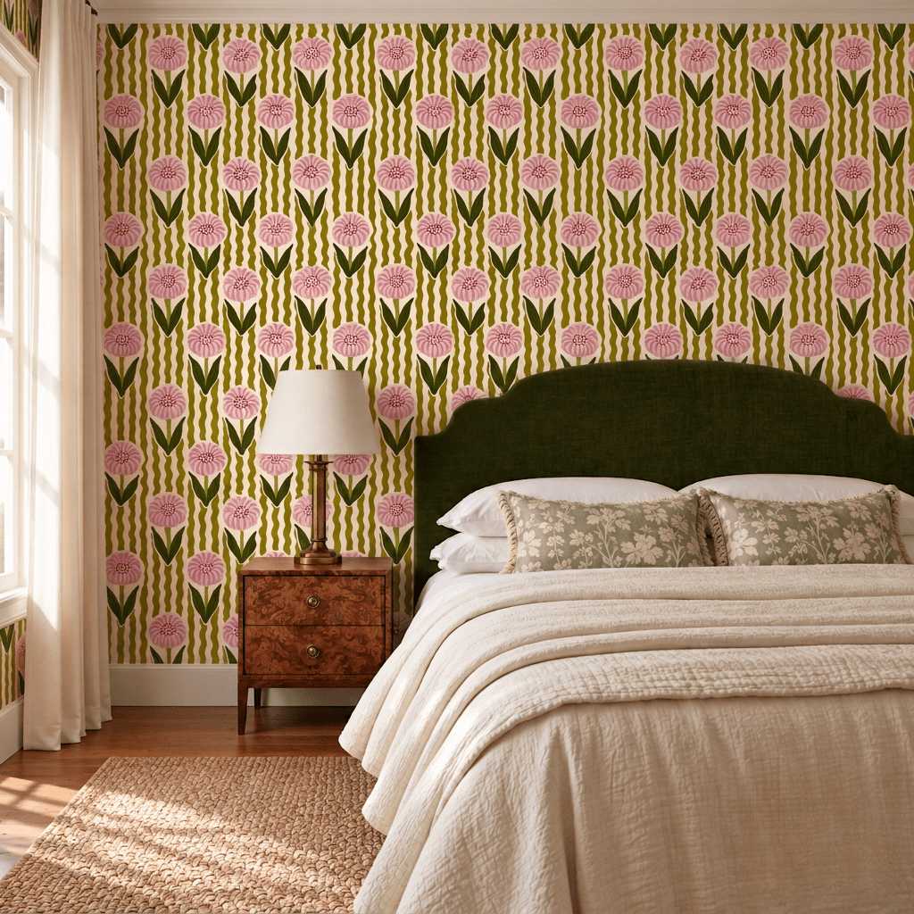 Daisy Lane Wallpaper - Lemon Park
