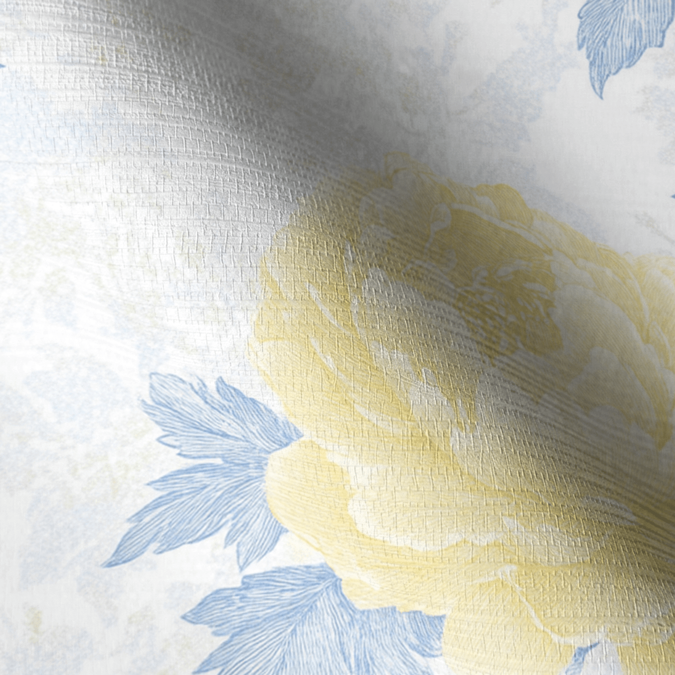Daisy Rae Faux Grasscloth Wallpaper - Lemon Park