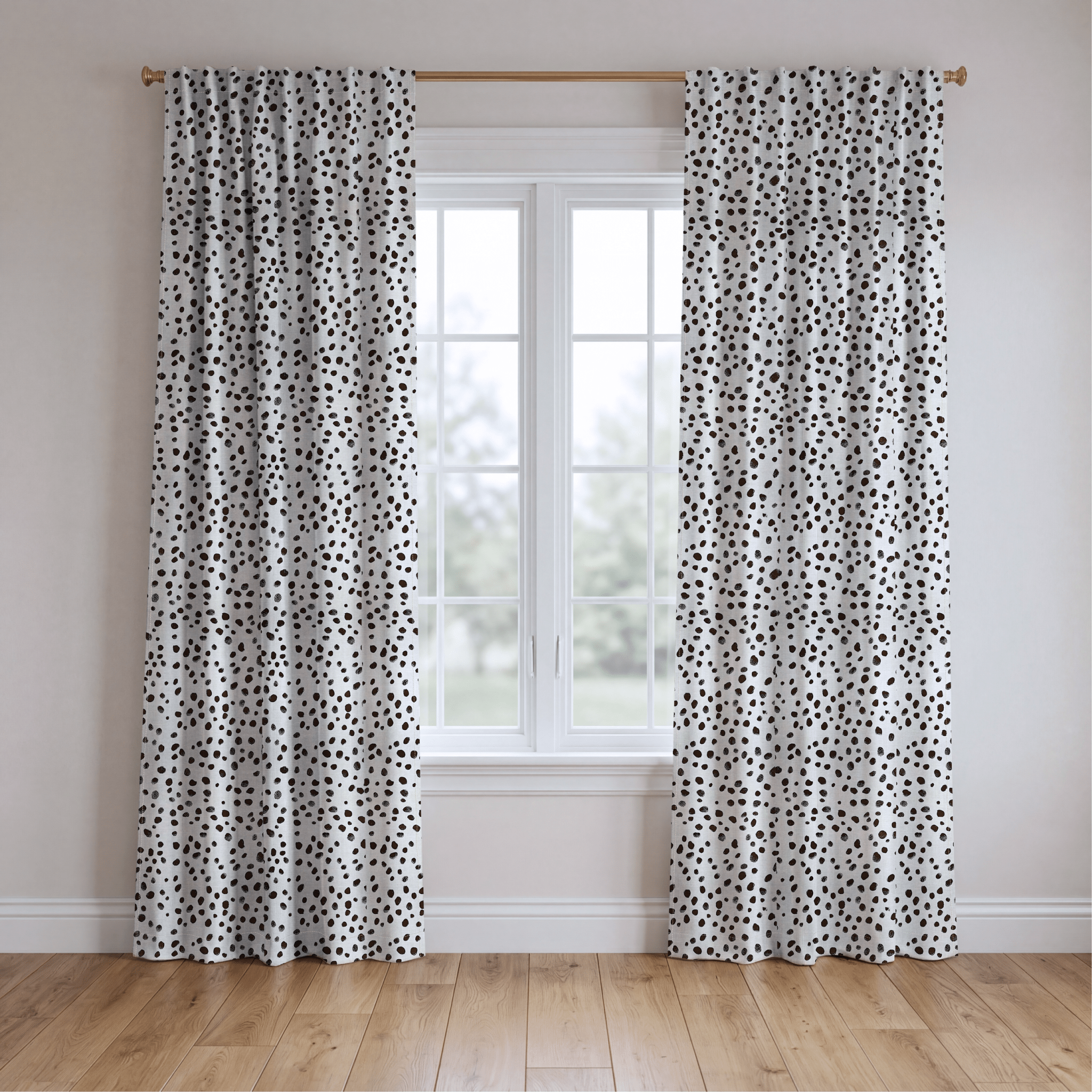 Dalmatian Dots - Drapery - Lemon Park