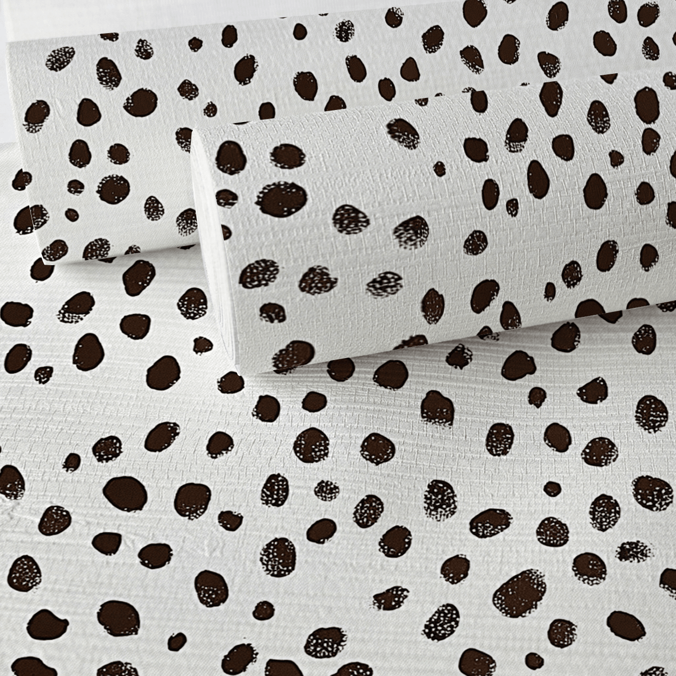 Dalmatian Dots Faux Grasscloth Wallpaper - Lemon Park