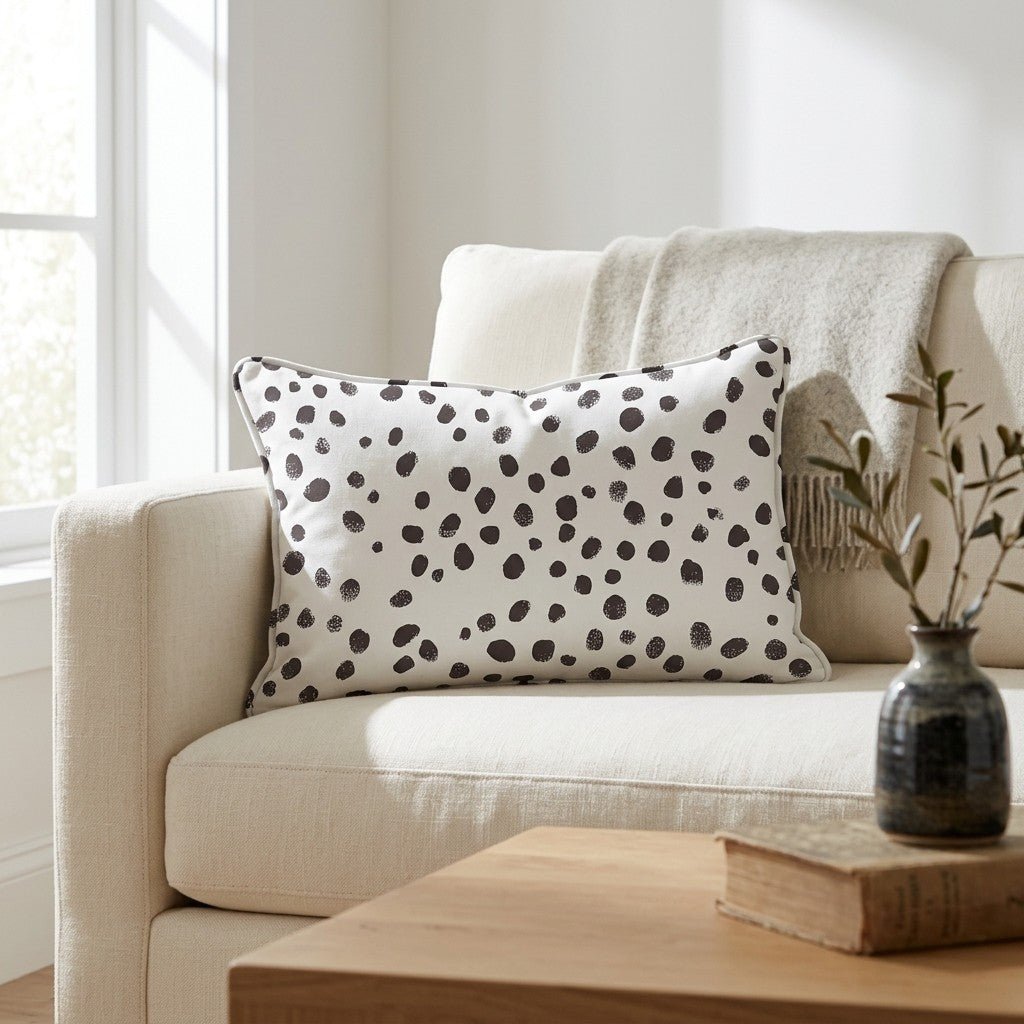 Dalmatian Dots Throw Pillow - Lemon Park