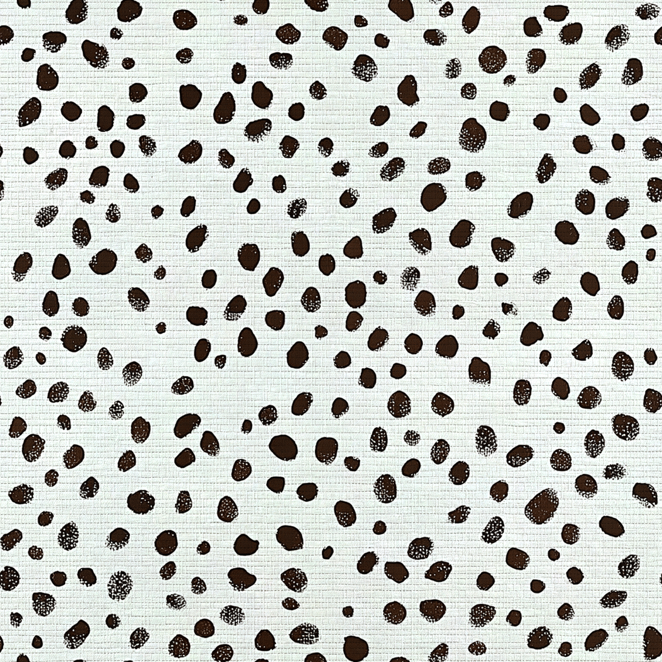 Dalmatian Dots Faux Grasscloth Wallpaper