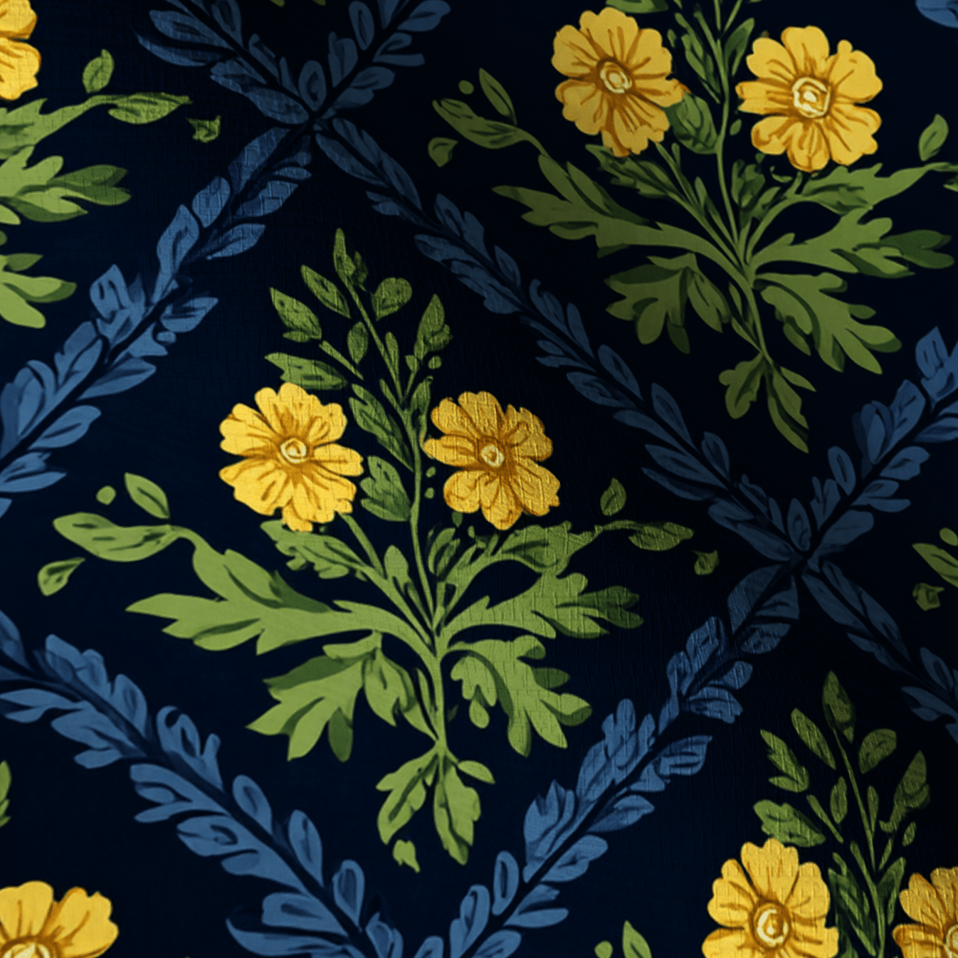 Dandelion Faux Grasscloth Wallpaper - Lemon Park