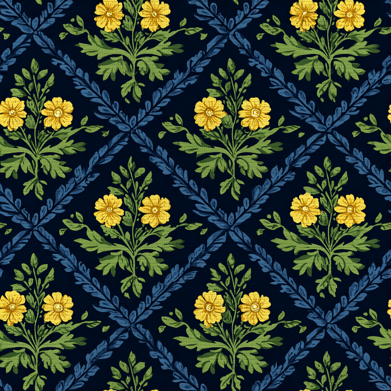 Dandelion Faux Grasscloth Wallpaper - Lemon Park