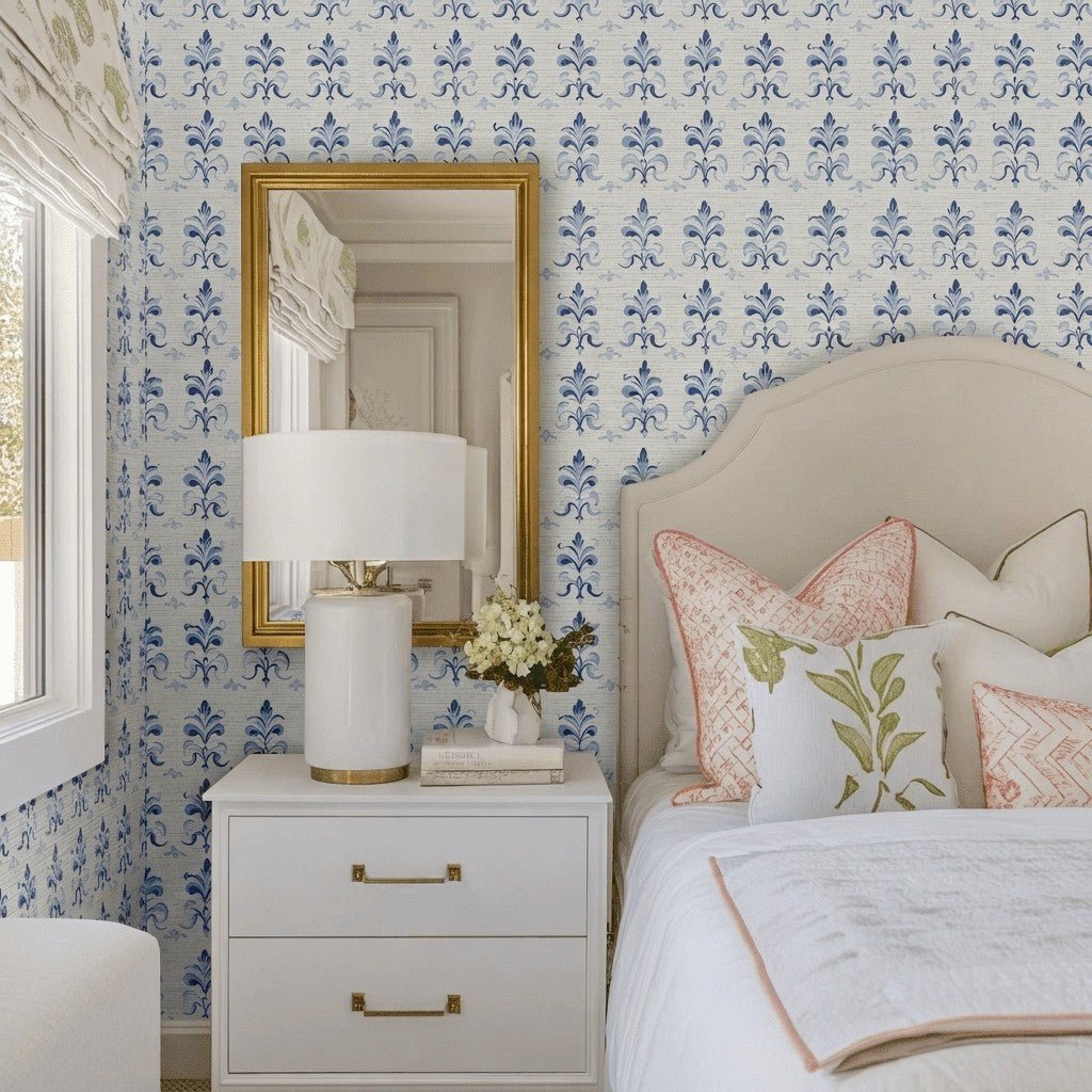 Daniel Faux Grasscloth Wallpaper - Lemon Park