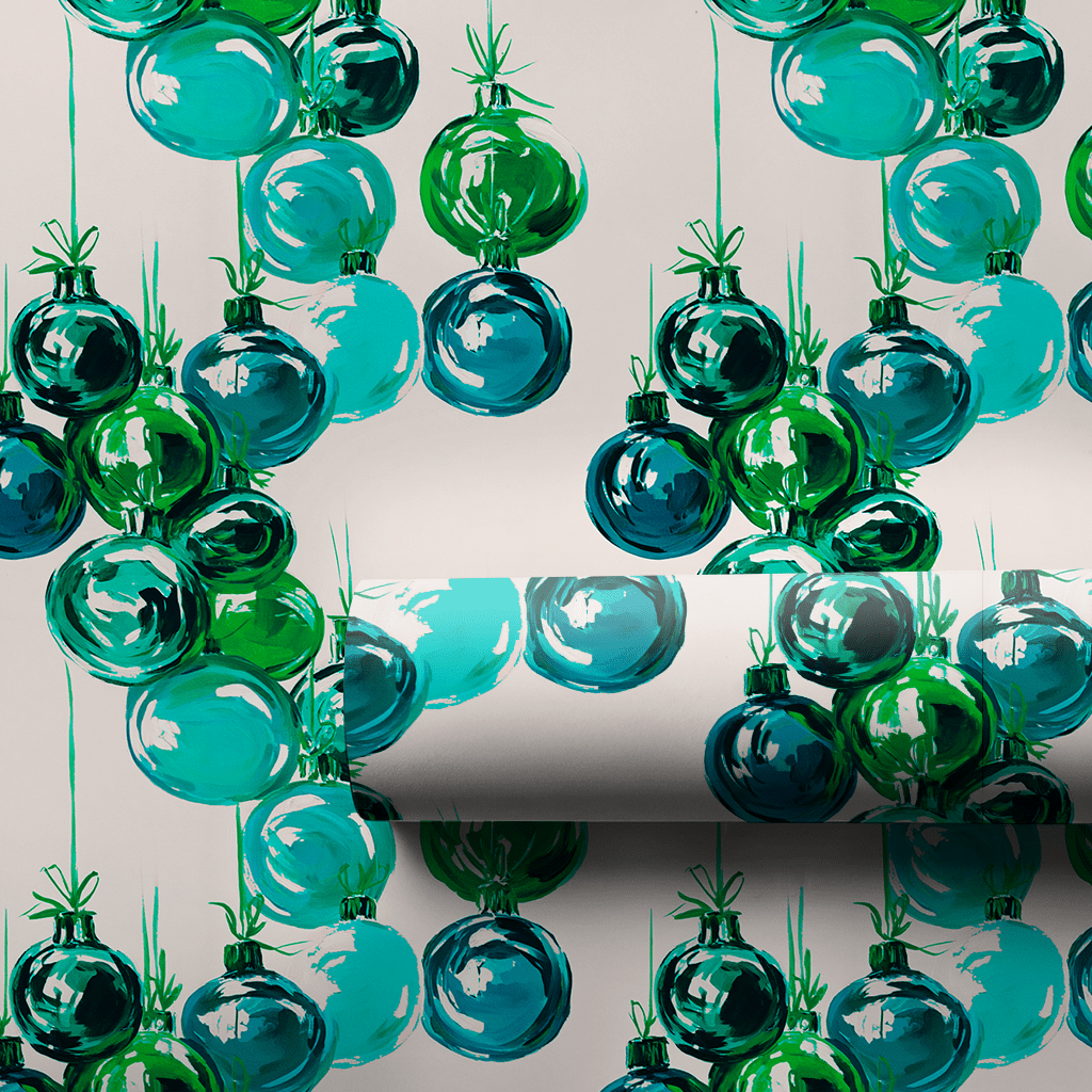 Dark Green Nelson - Wrapping Paper - Lemon Park
